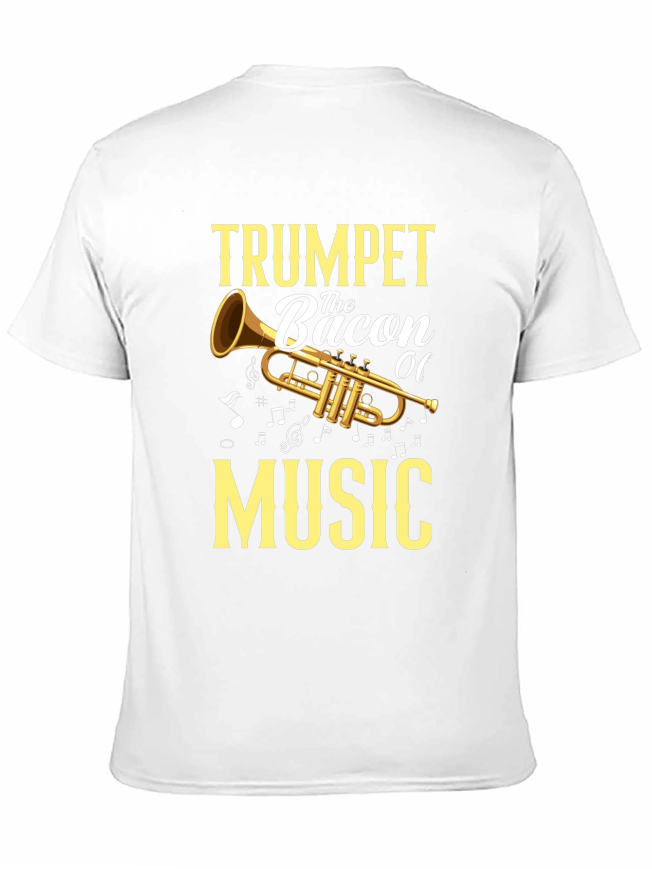 Trumpet Bacon of Music Graphic T-Shirt