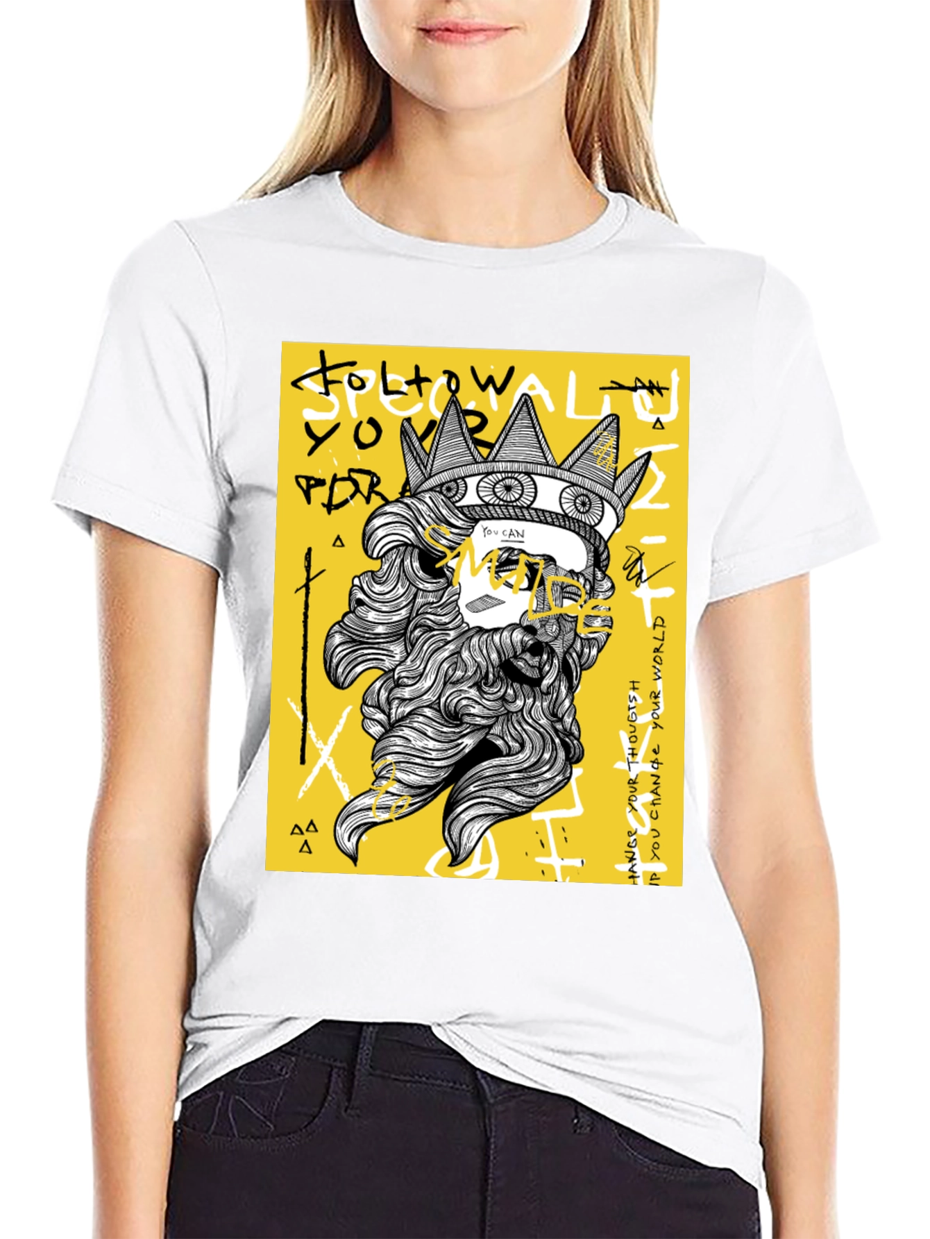 King Graphic Tee - Black T-Shirt with Bold Design