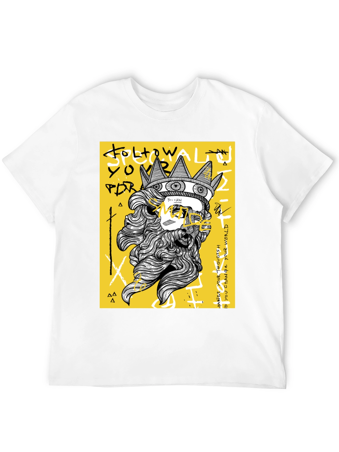 King Graphic Tee - Black T-Shirt with Bold Design