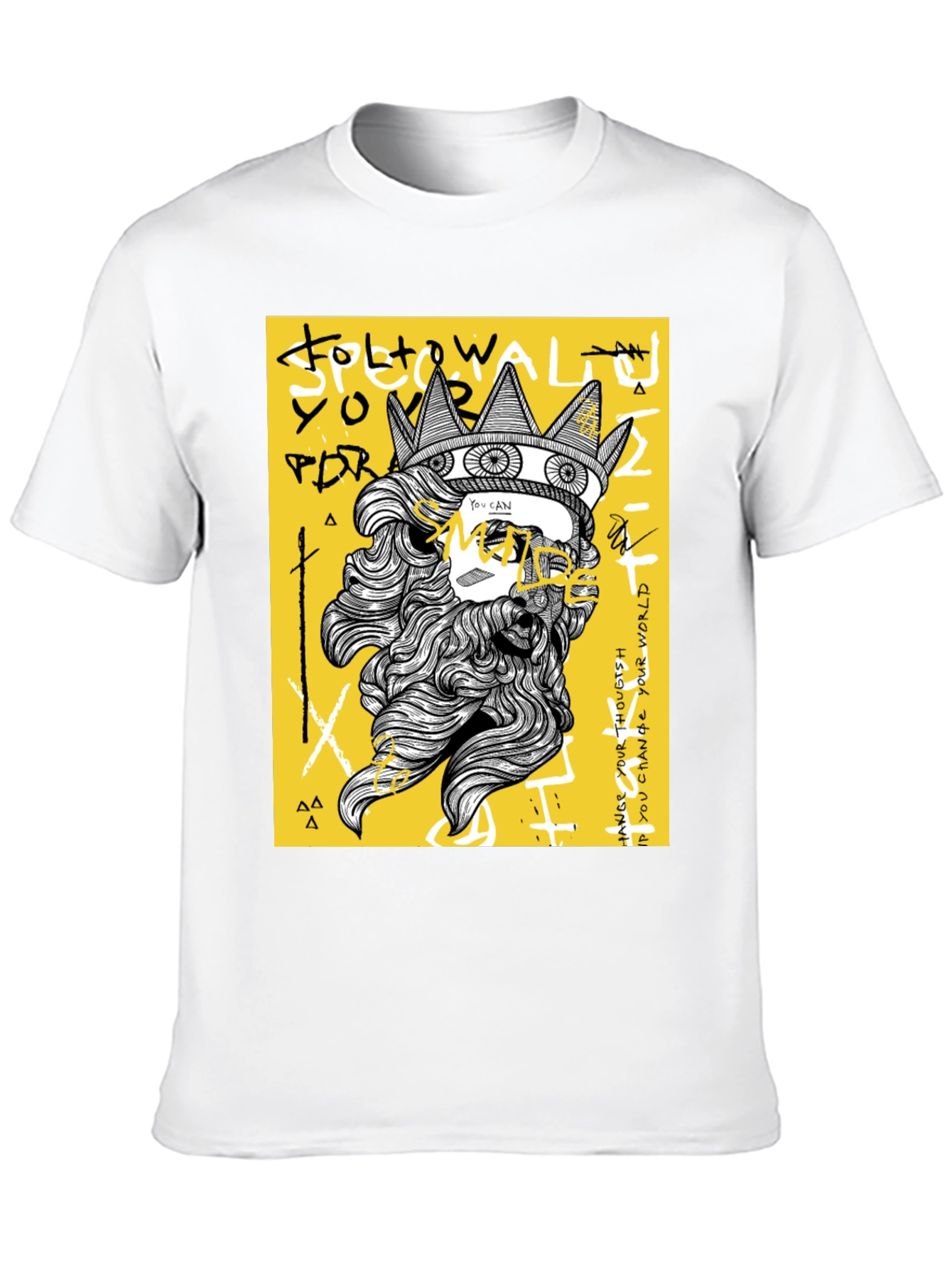 King Graphic Tee - Black T-Shirt with Bold Design