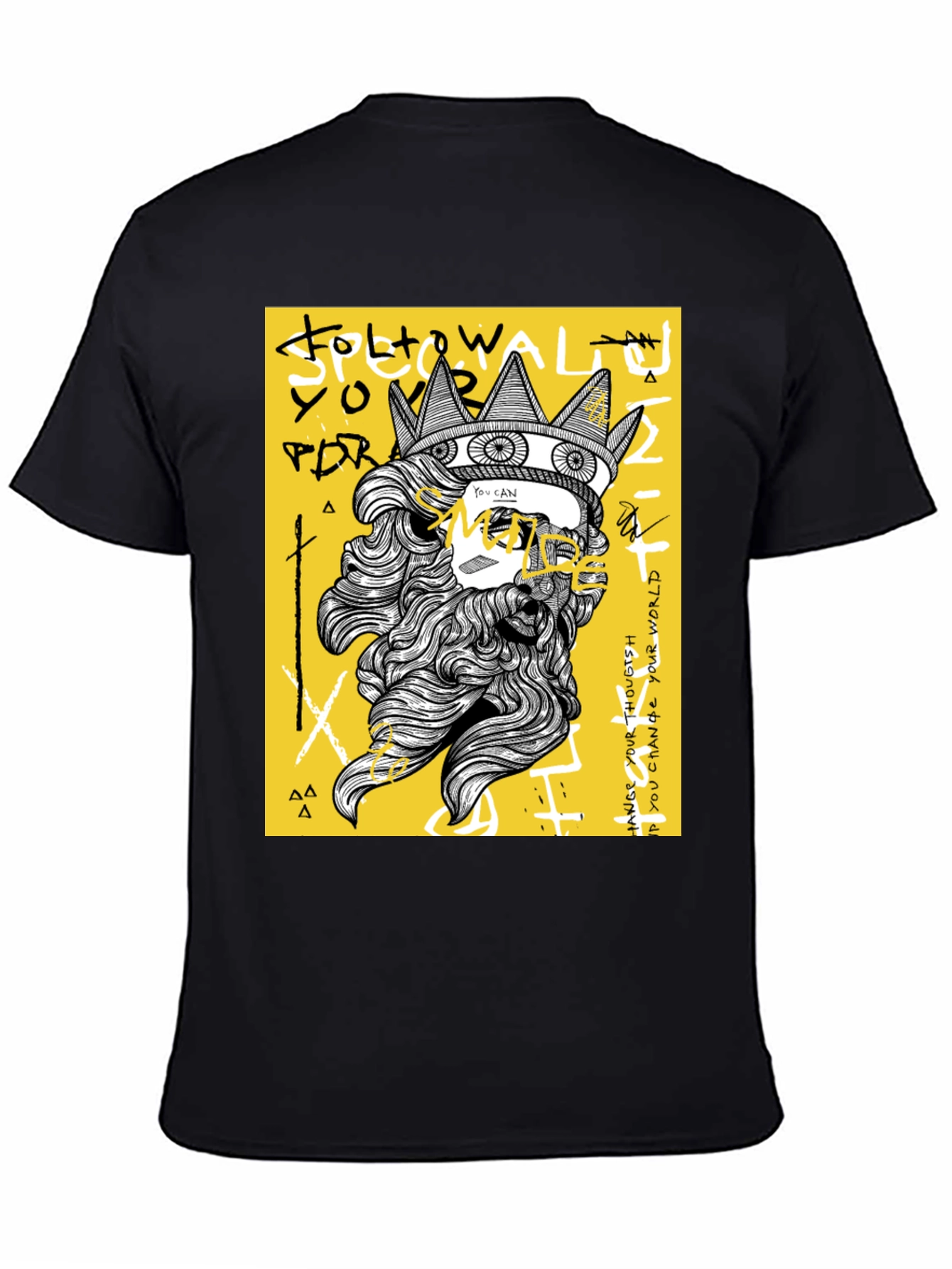 King Graphic Tee - Black T-Shirt with Bold Design