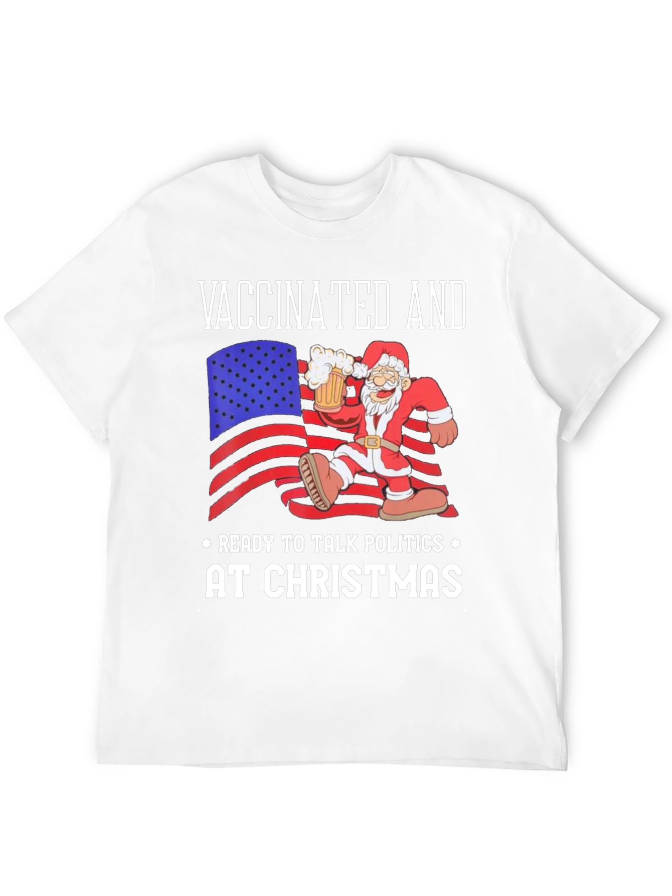 Vaccinated Christmas Politics T-Shirt