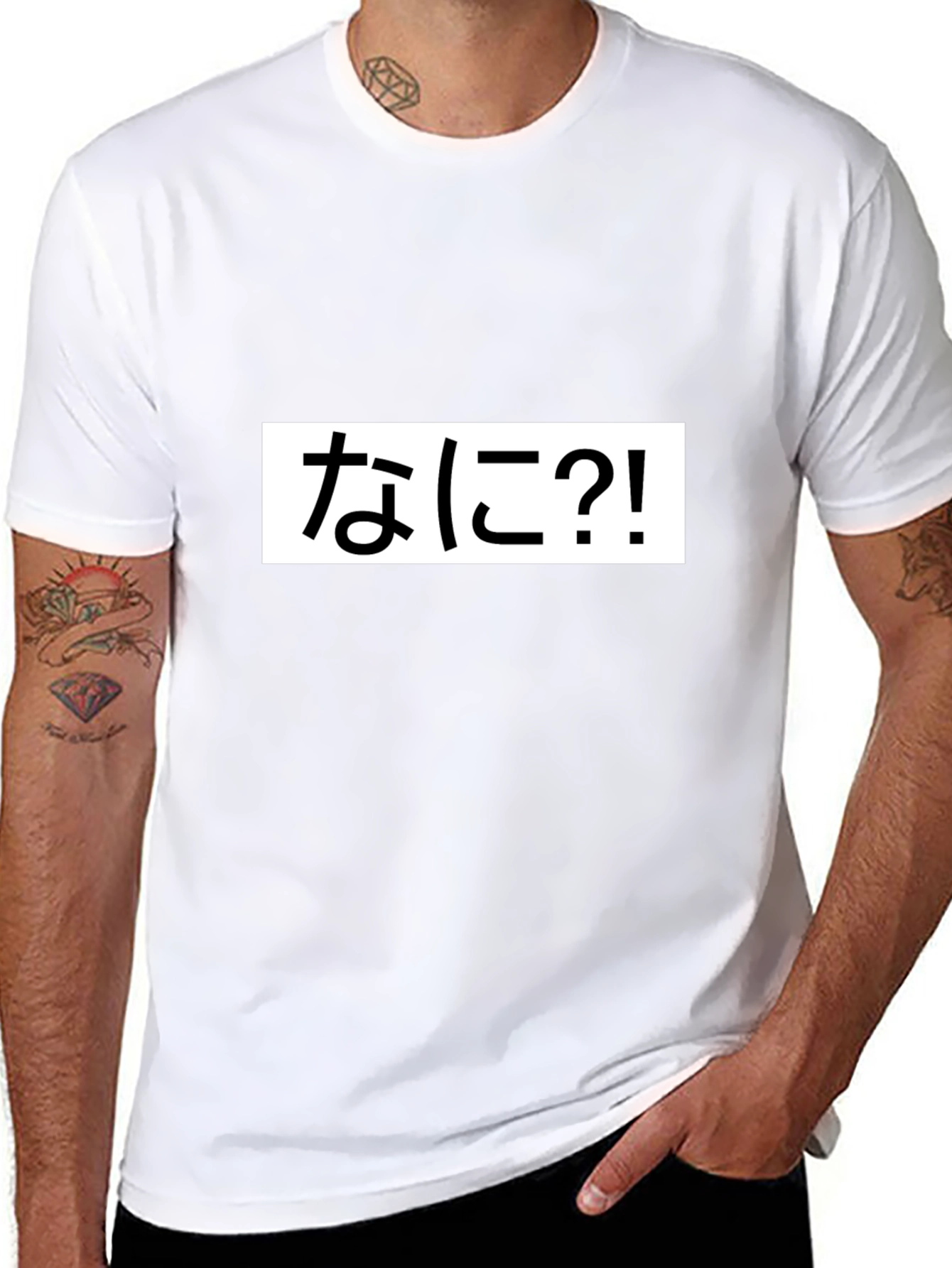 Nani?! Graphic Tee - Black Cotton T-Shirt