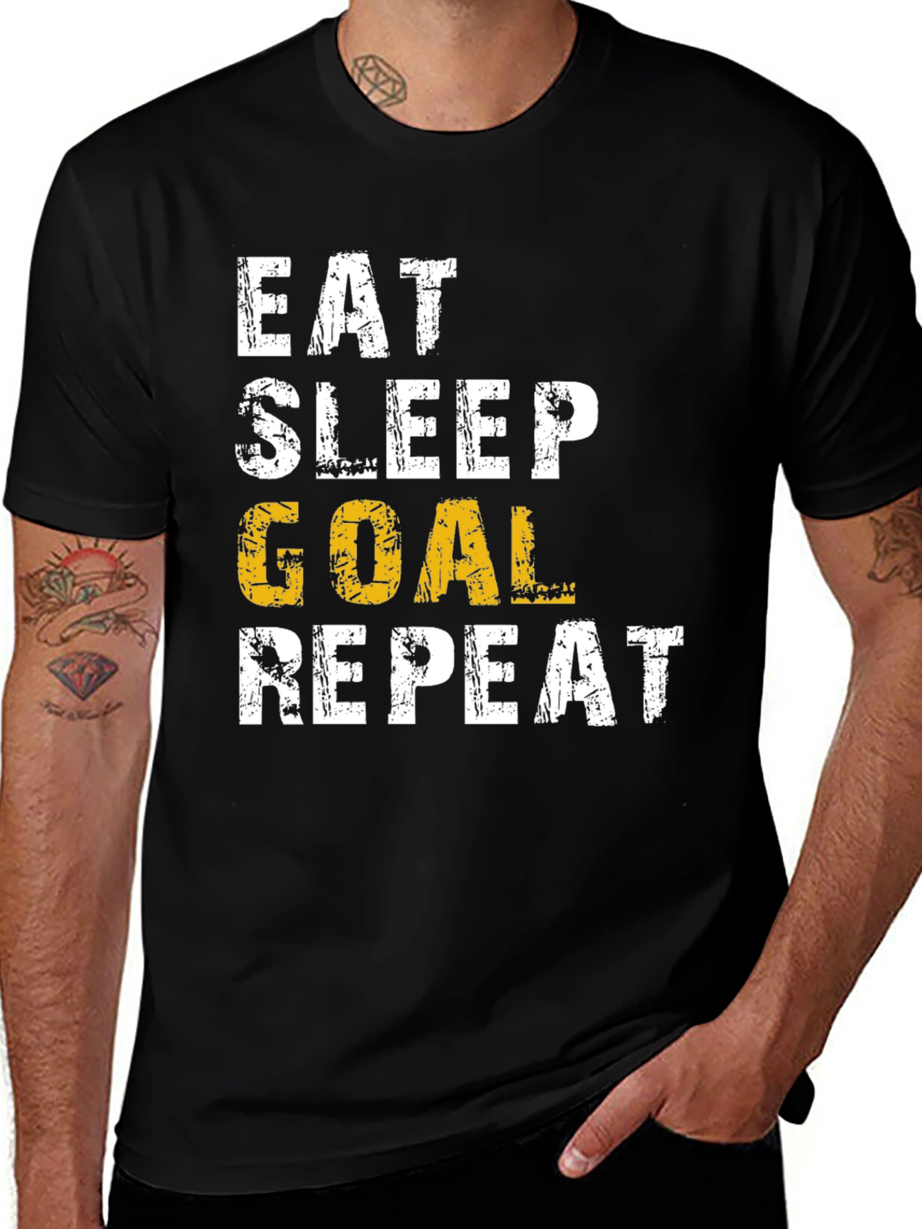 Eat Sleep Goal Repeat T-Shirt