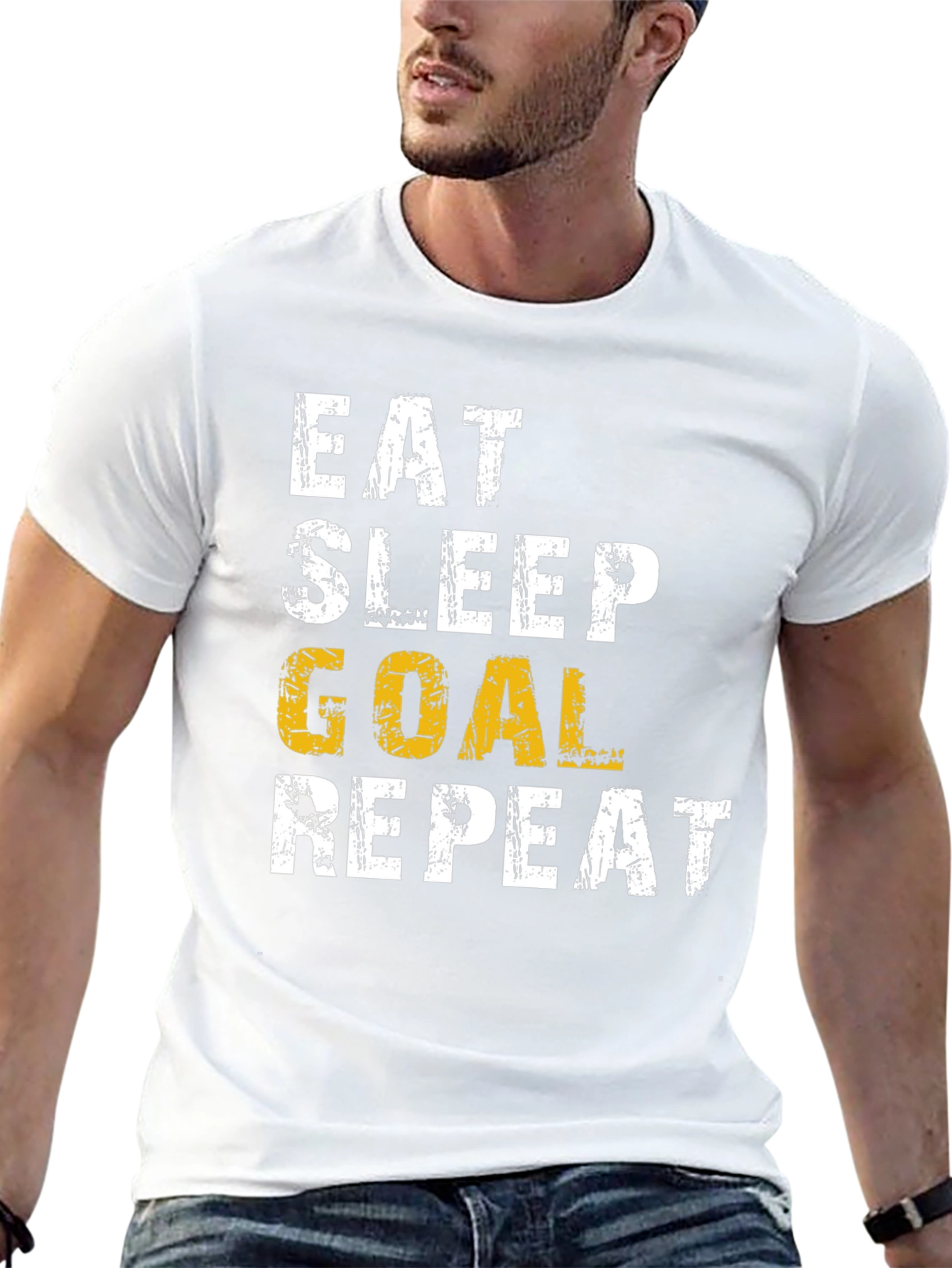 Eat Sleep Goal Repeat T-Shirt