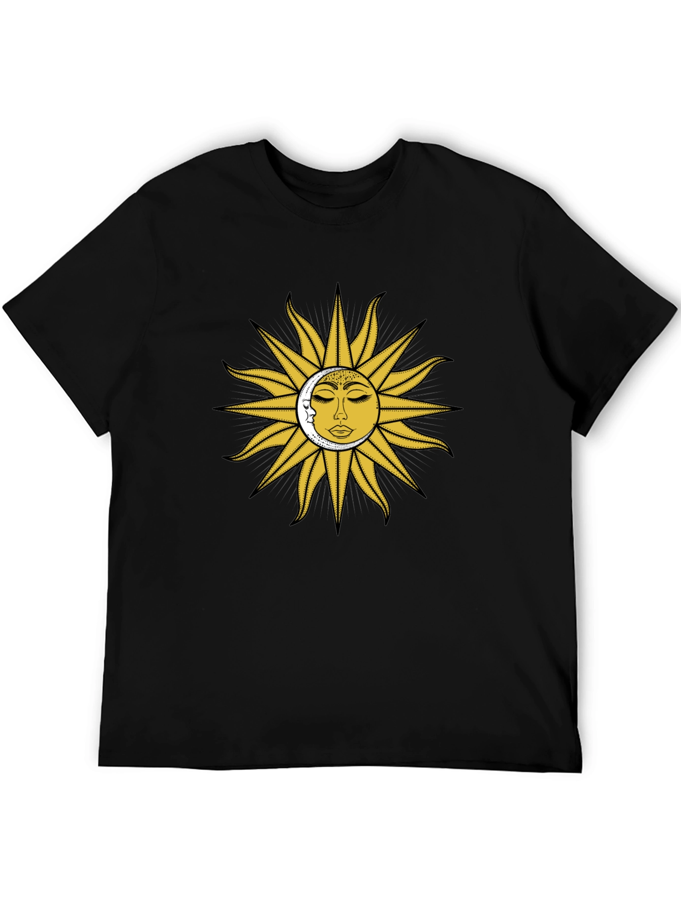 Sun & Moon Graphic Tee - Celestial Design