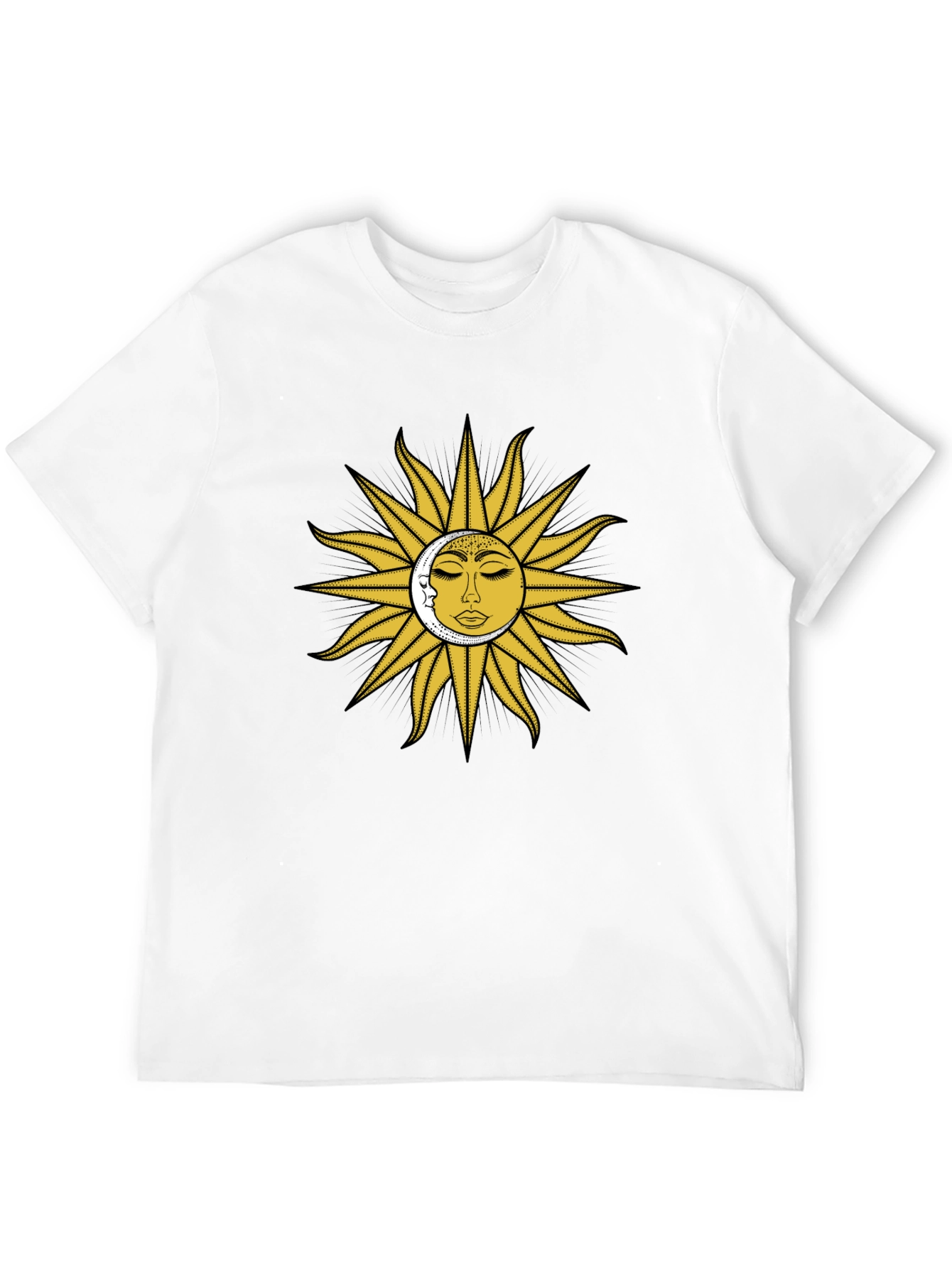 Sun & Moon Graphic Tee - Celestial Design