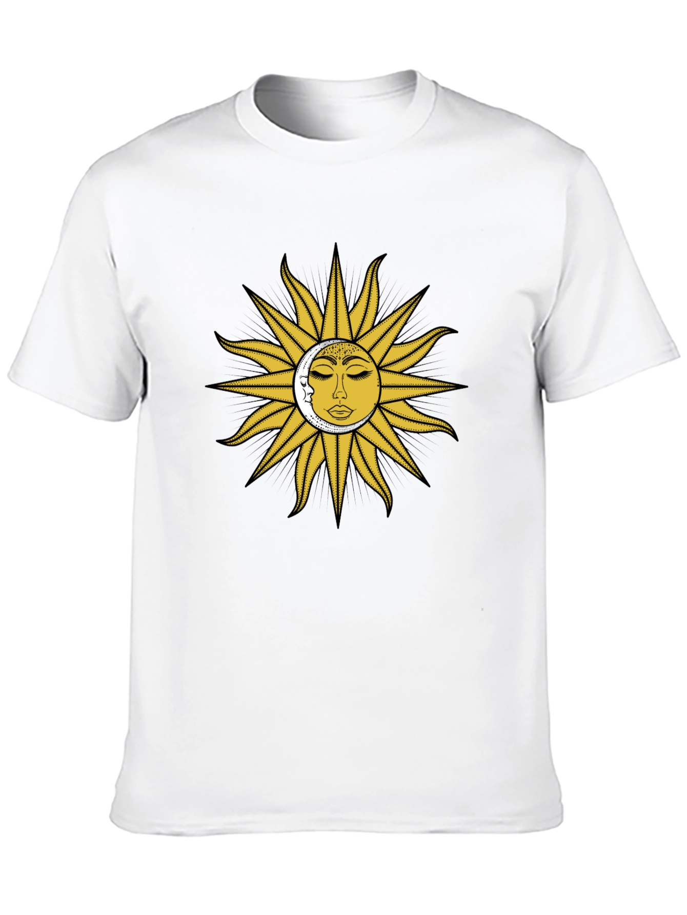 Sun & Moon Graphic Tee - Celestial Design