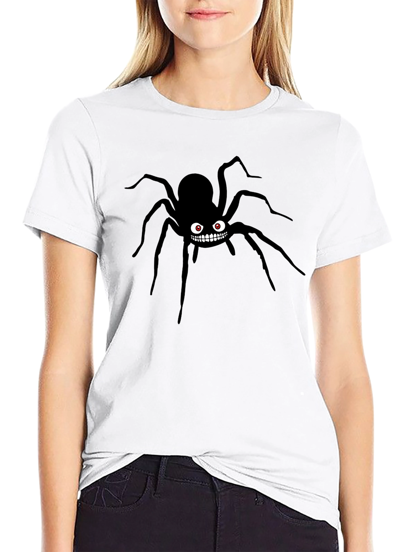 Creepy Spider Graphic Tee - Halloween Ready