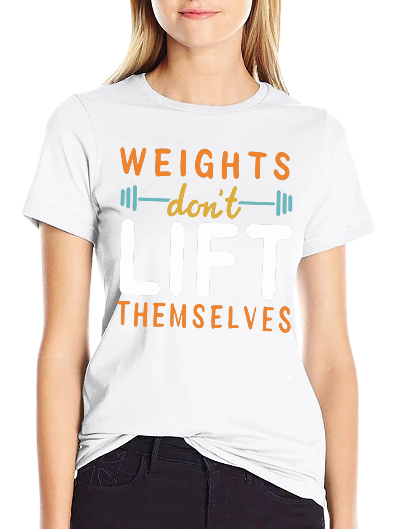 Weights Dont Lift Themselves Graphic T-Shirt
