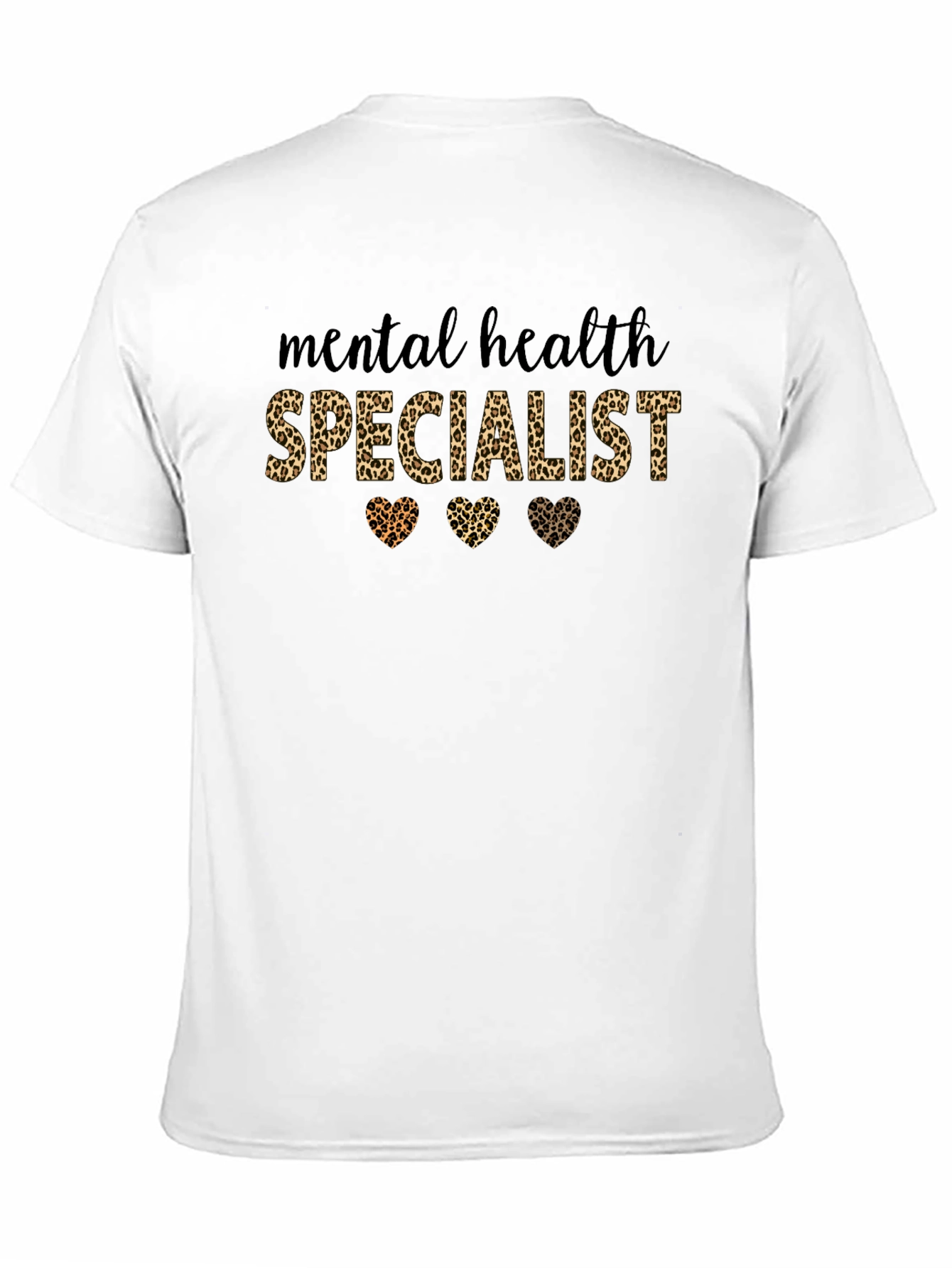 Mental Health Specialist Leopard Print Tee