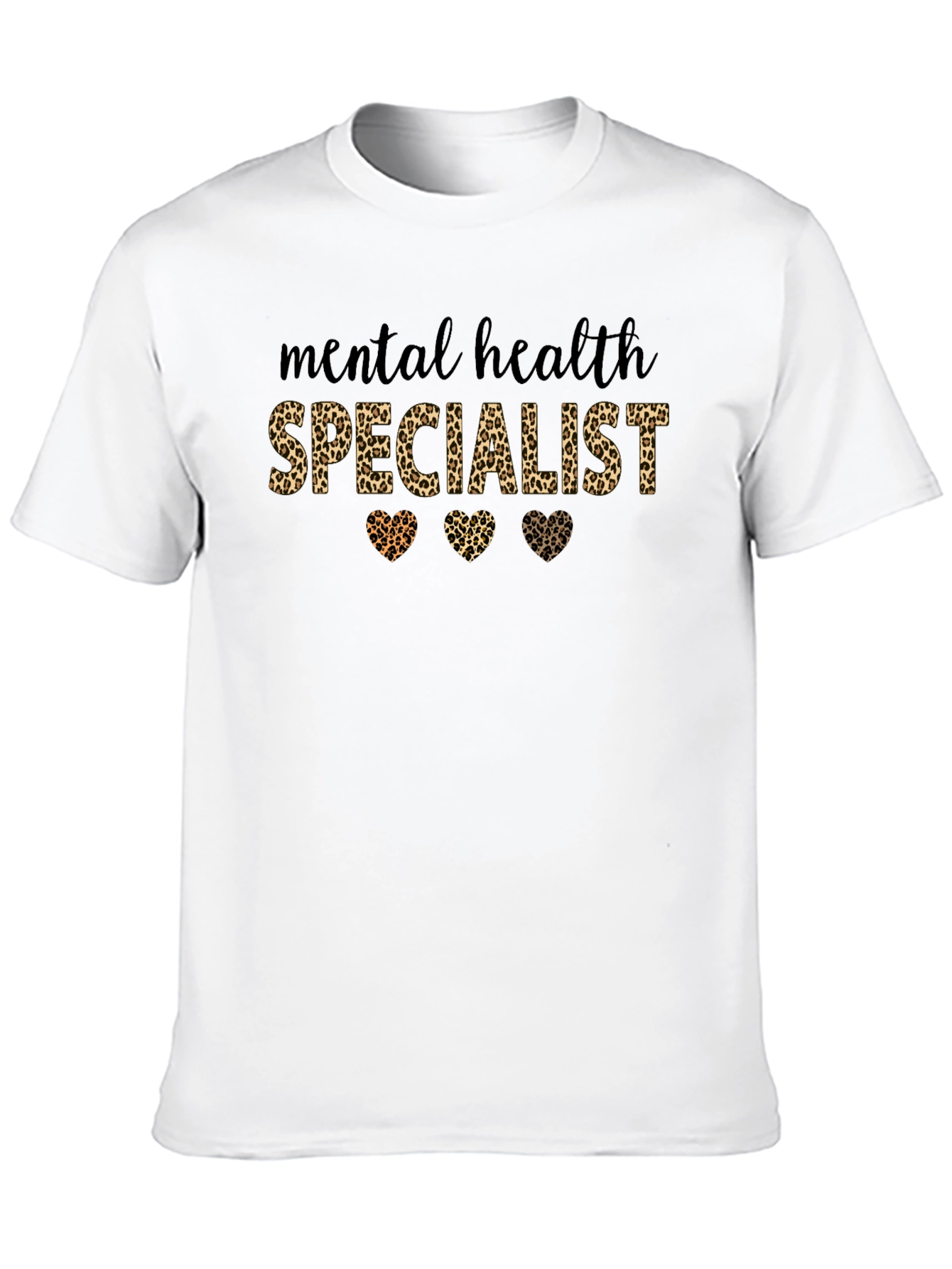 Mental Health Specialist Leopard Print Tee