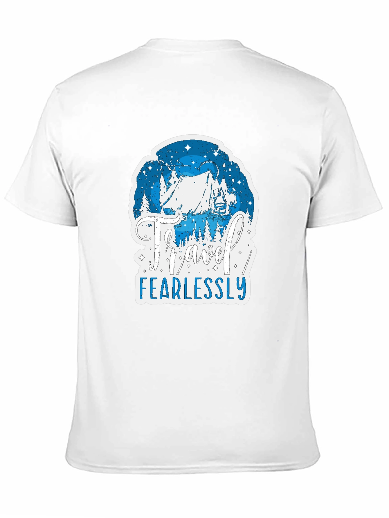 Travel Fearlessly Black Graphic Tee