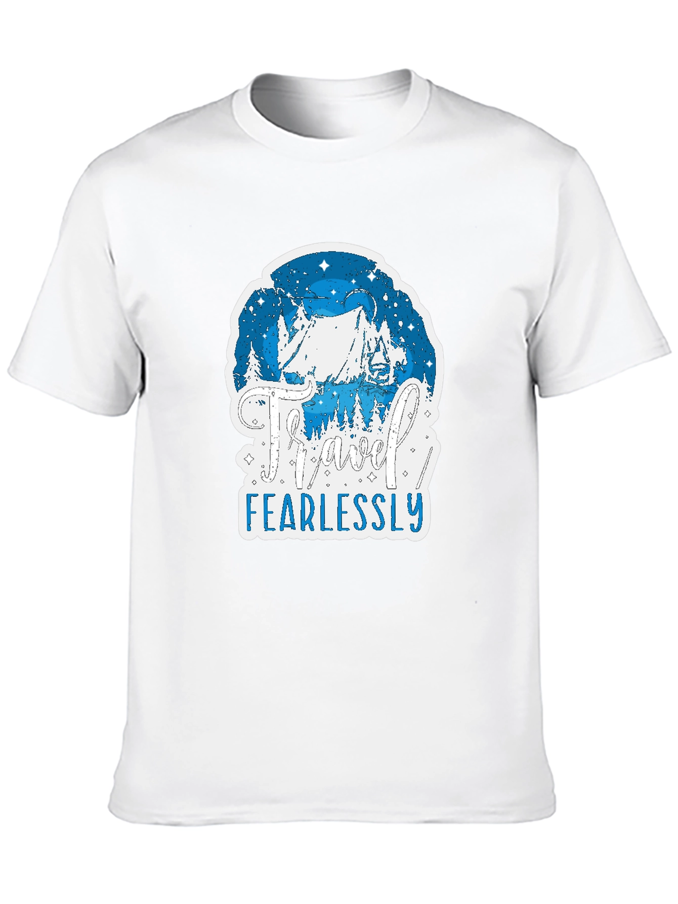 Travel Fearlessly Black Graphic Tee