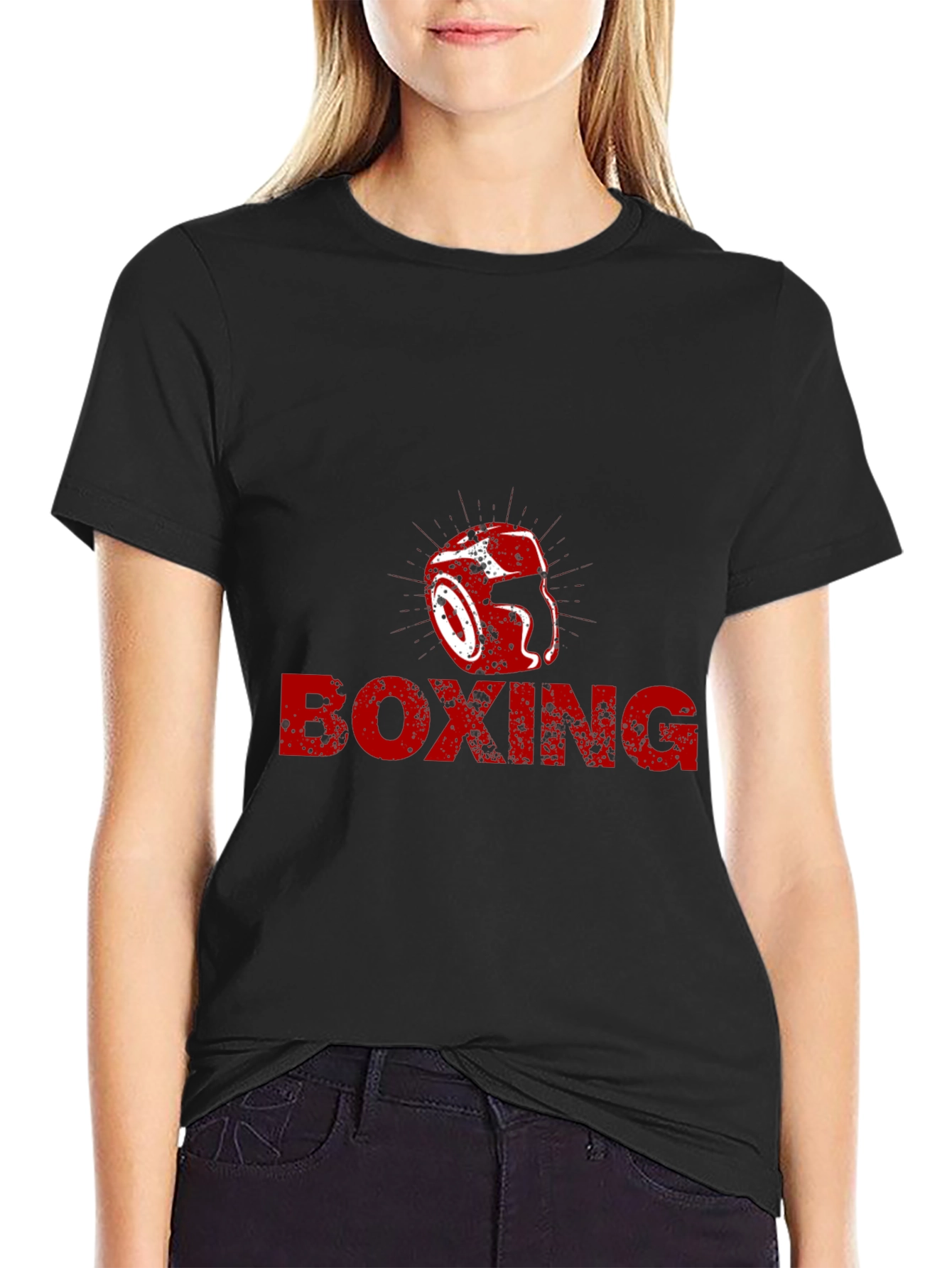Boxing Helmet Graphic Tee - Punch Out Style
