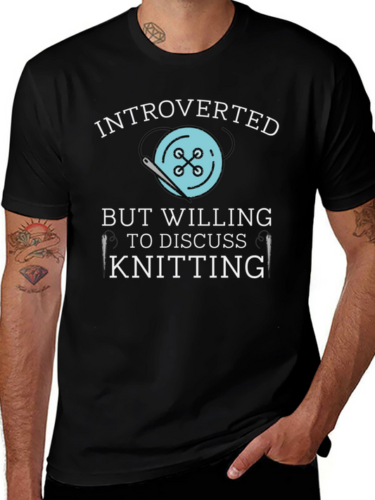 Introverted Knitting Lovers T-Shirt
