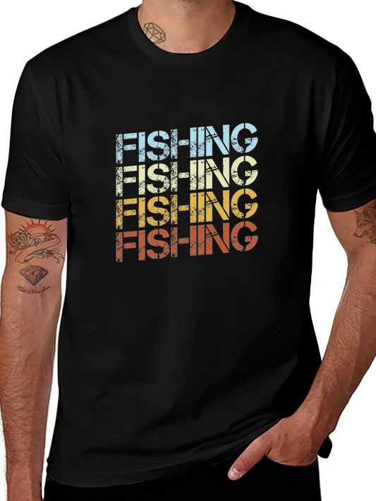 Retro Fishing T-Shirt - Vintage Style Fisherman Tee