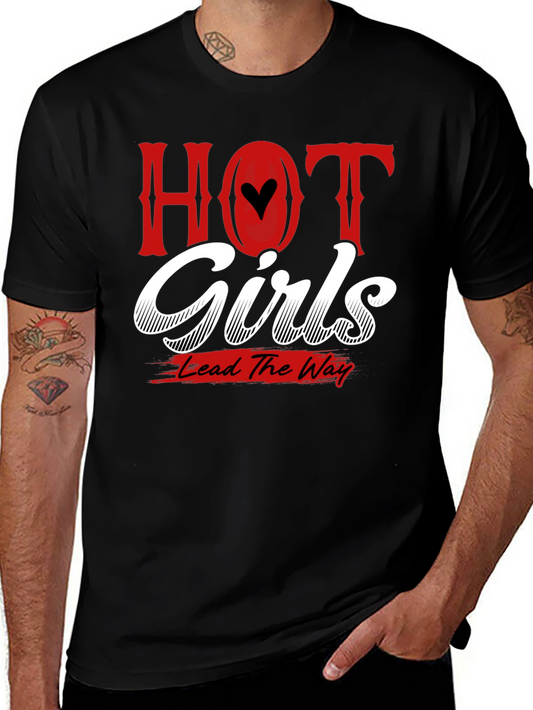 Hot Girls Lead the Way T-Shirt - Black