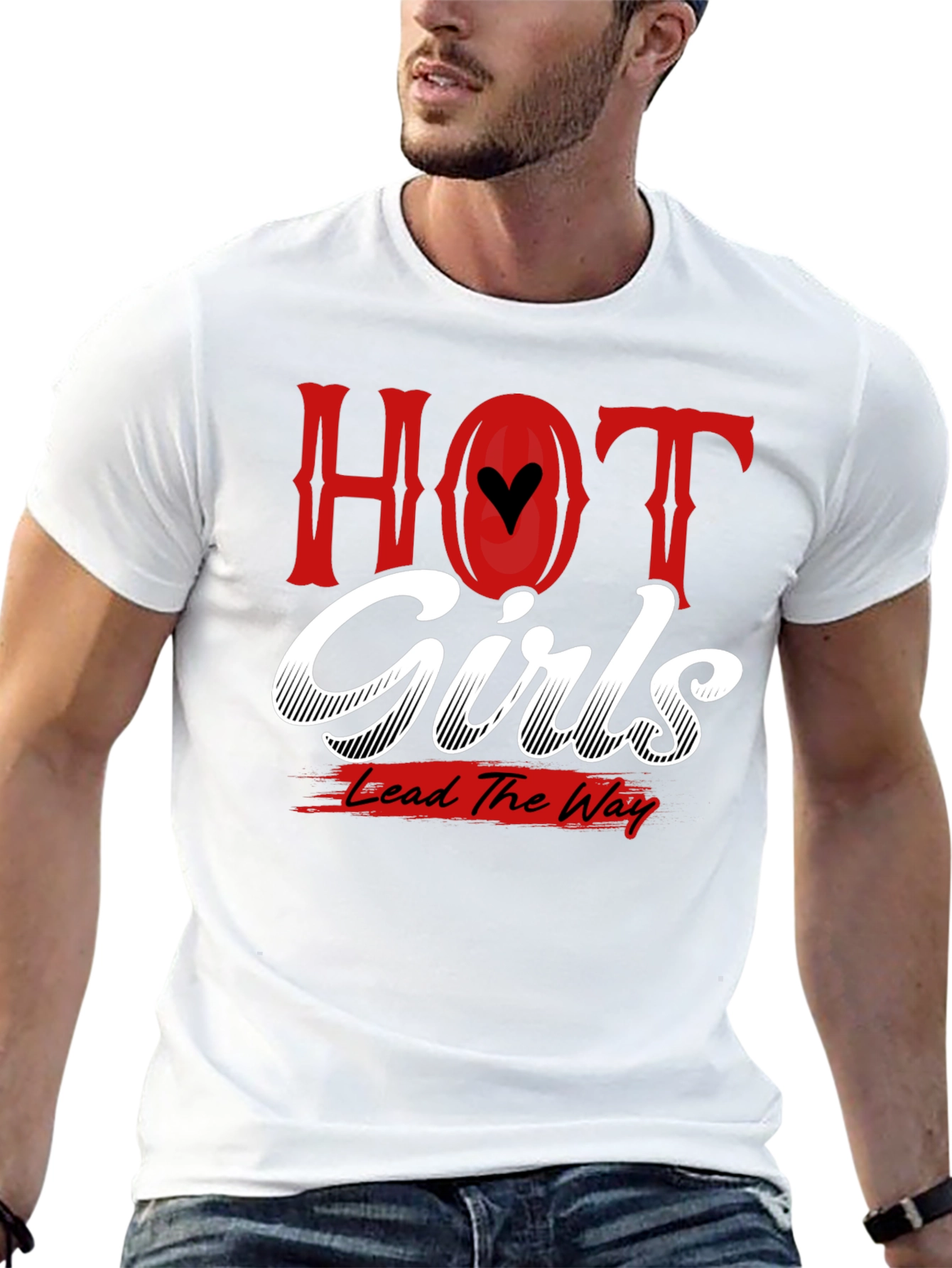 Hot Girls Lead the Way T-Shirt - Black