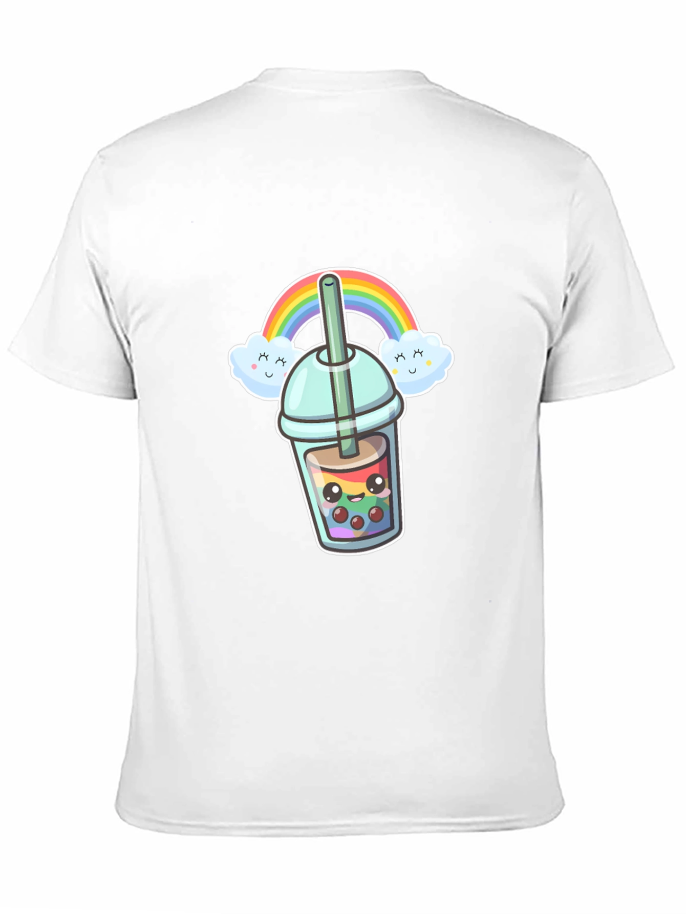 Kawaii Bubble Tea T-Shirt - Rainbow Design