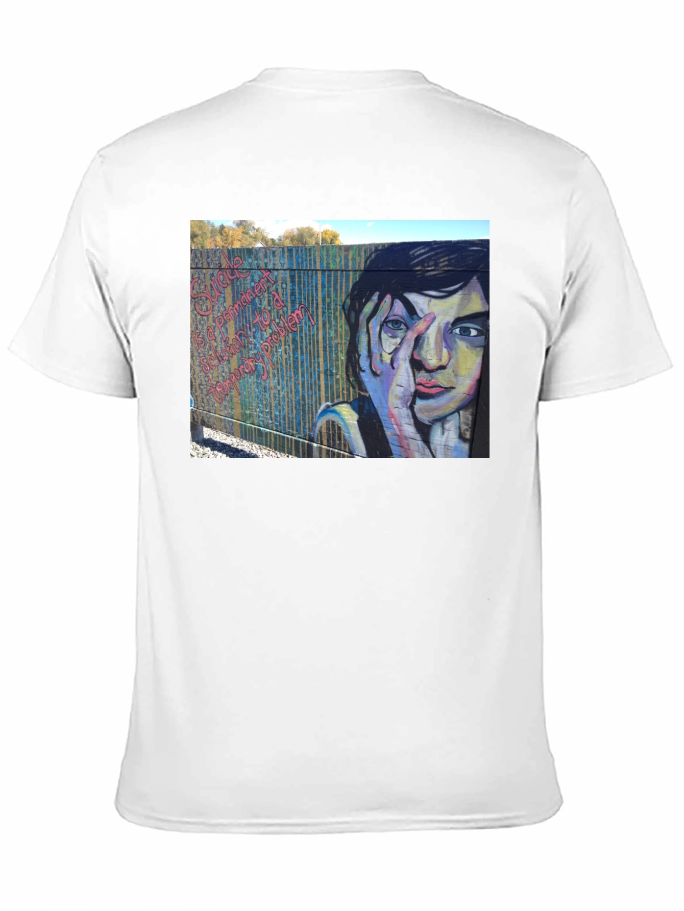 Unique Graphic Tee - Graffiti Art Black T-Shirt