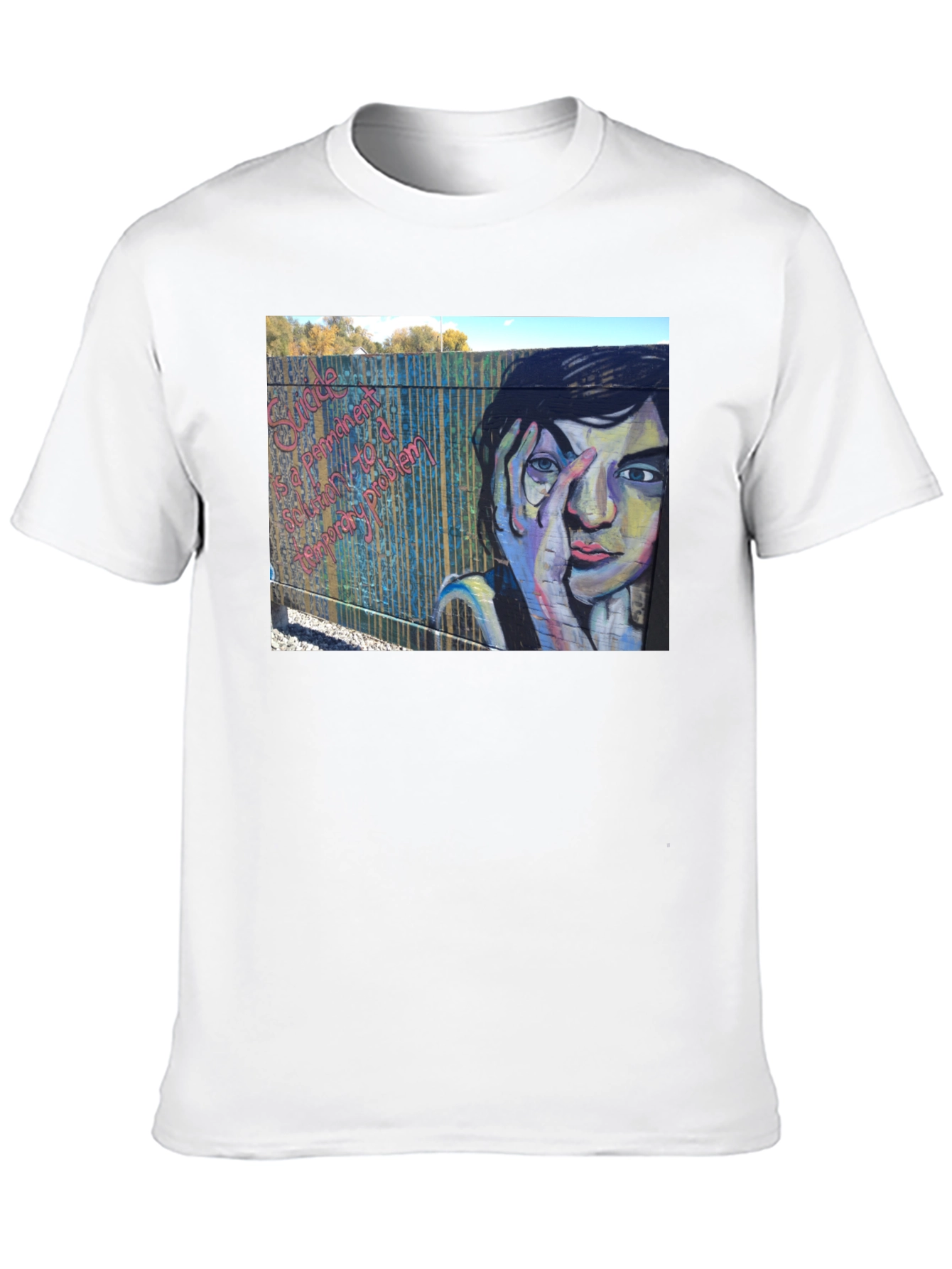 Unique Graphic Tee - Graffiti Art Black T-Shirt