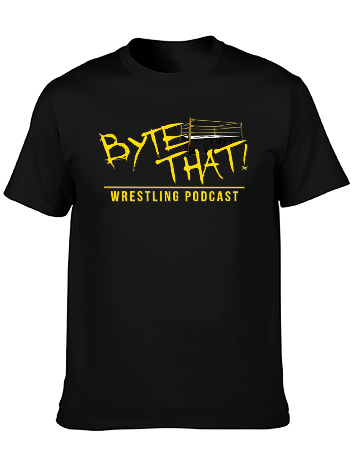 Byte That! Wrestling Podcast Black T-Shirt