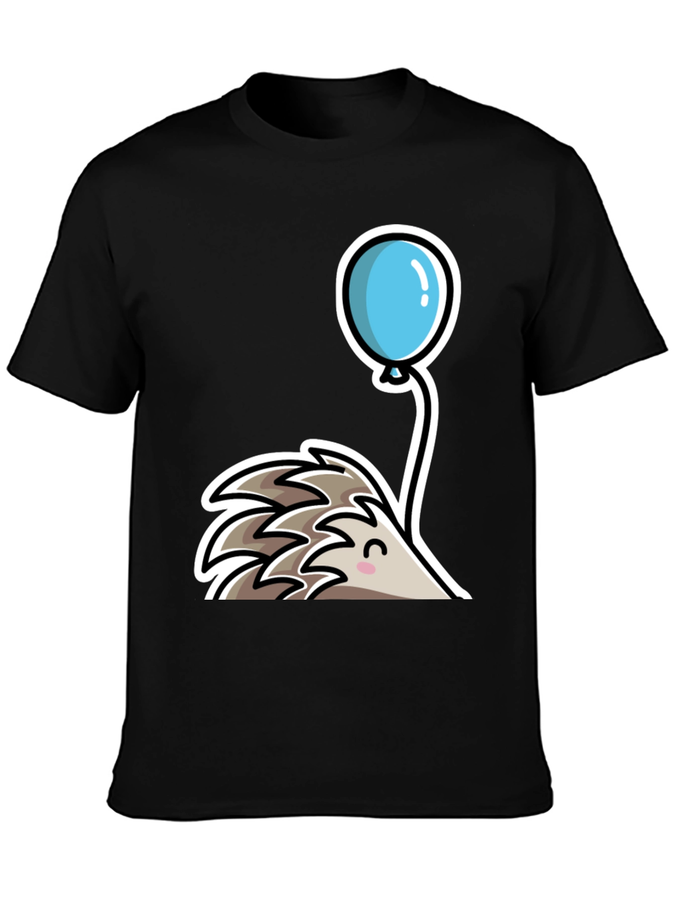 Cute Hedgehog with Balloon T-Shirt - Whimsical Design