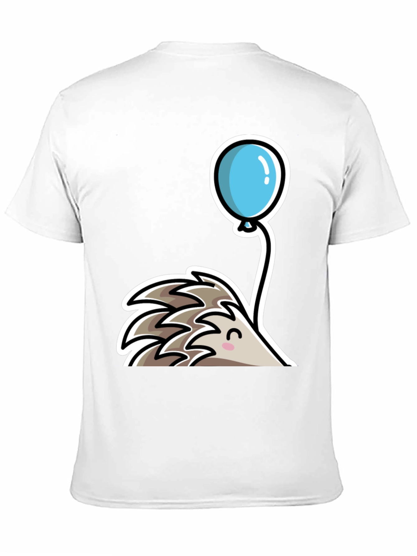 Cute Hedgehog with Balloon T-Shirt - Whimsical Design
