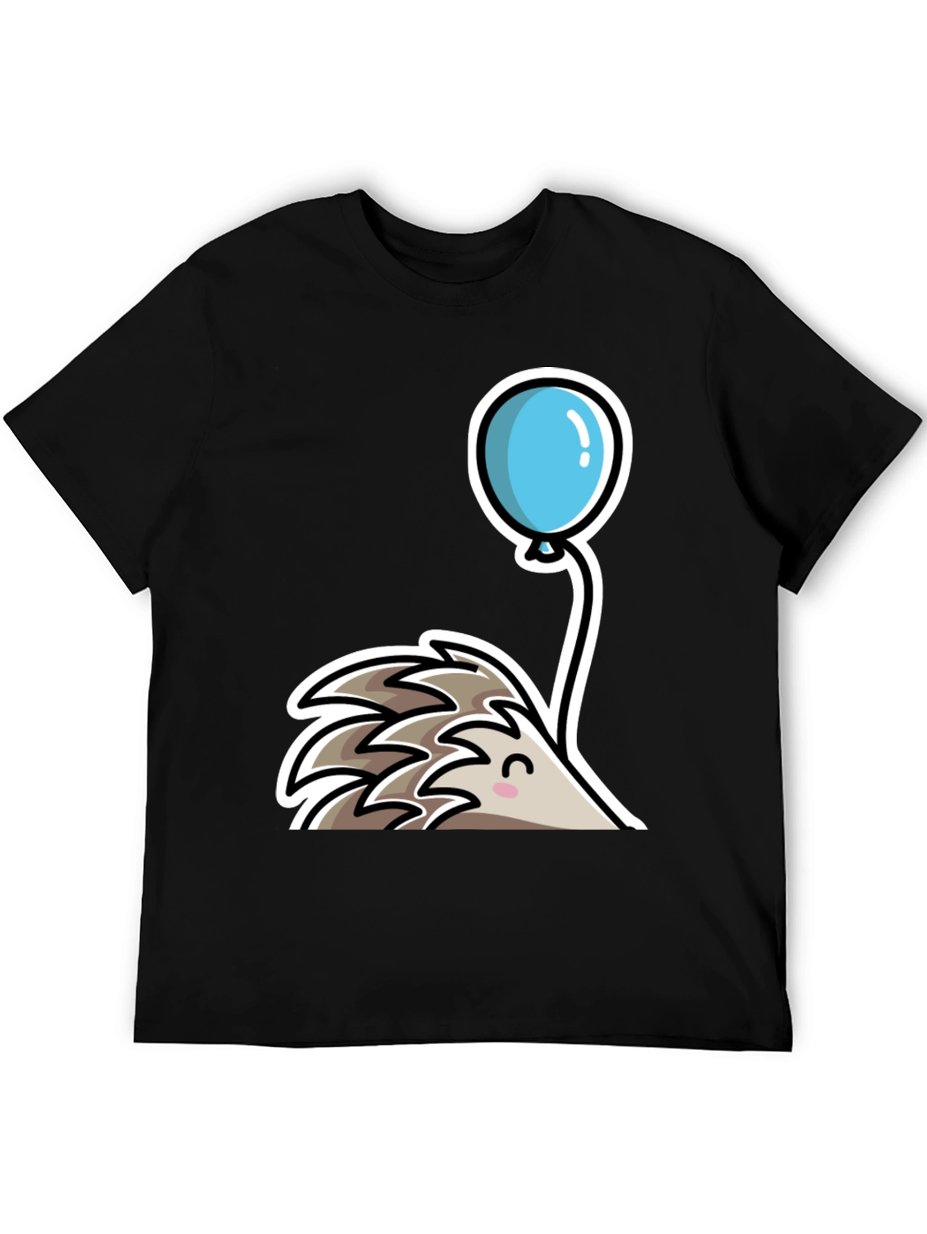 Cute Hedgehog with Balloon T-Shirt - Whimsical Design