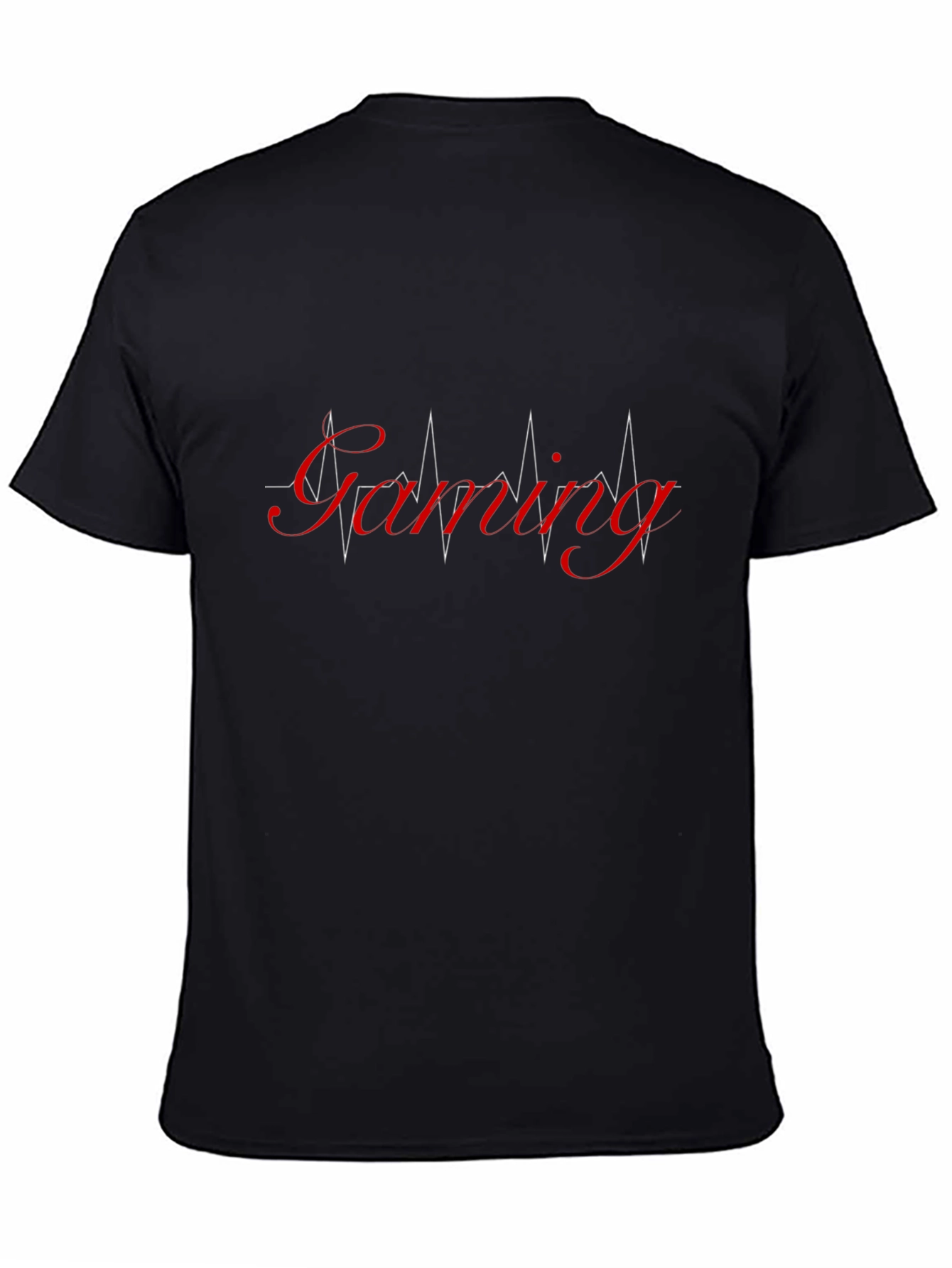 Gaming Heartbeat T-Shirt - Black