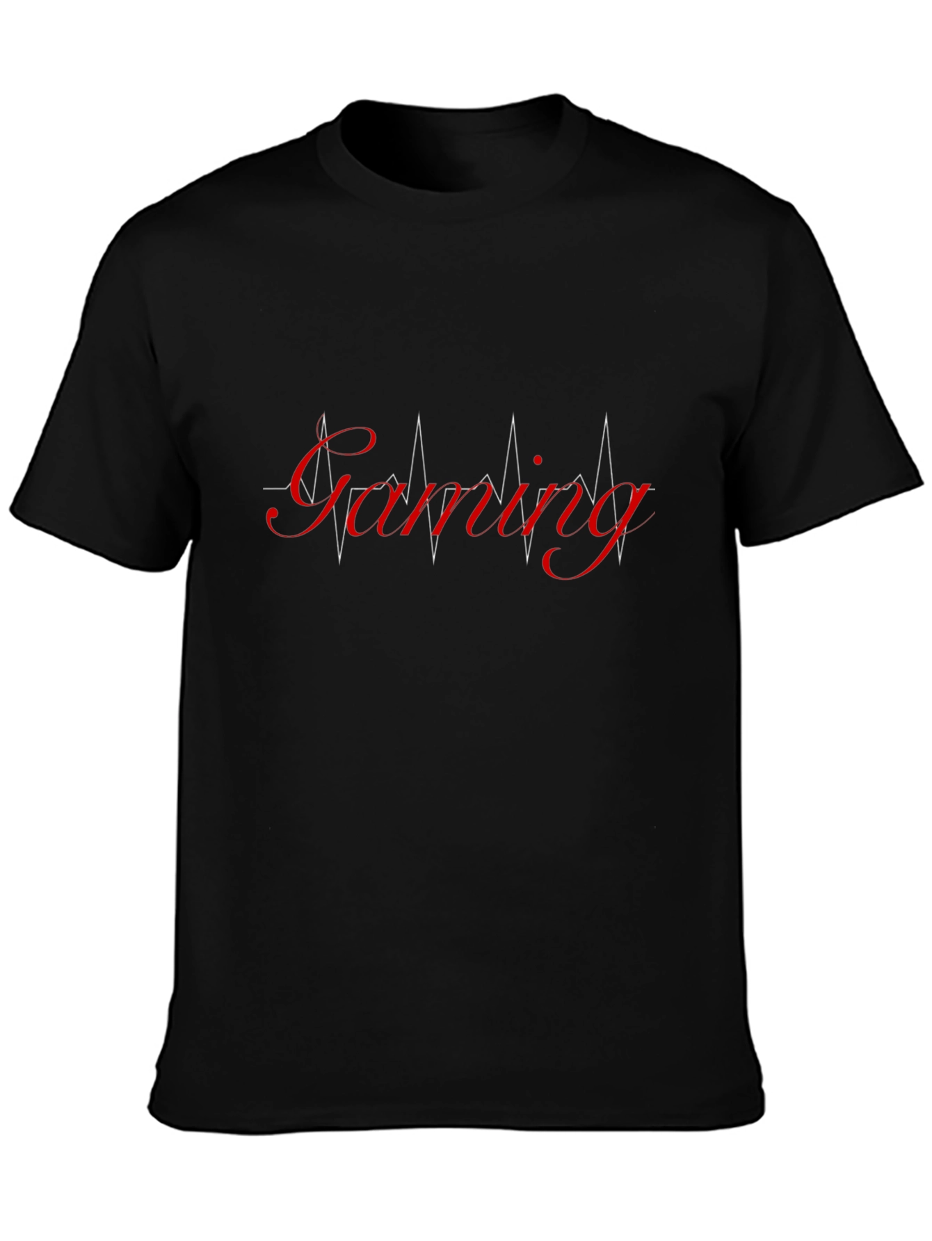 Gaming Heartbeat T-Shirt - Black
