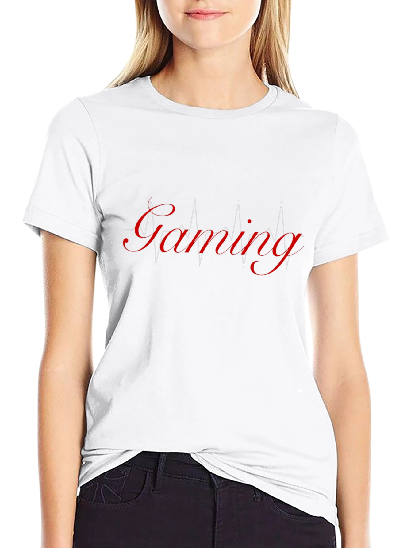 Gaming Heartbeat T-Shirt - Black