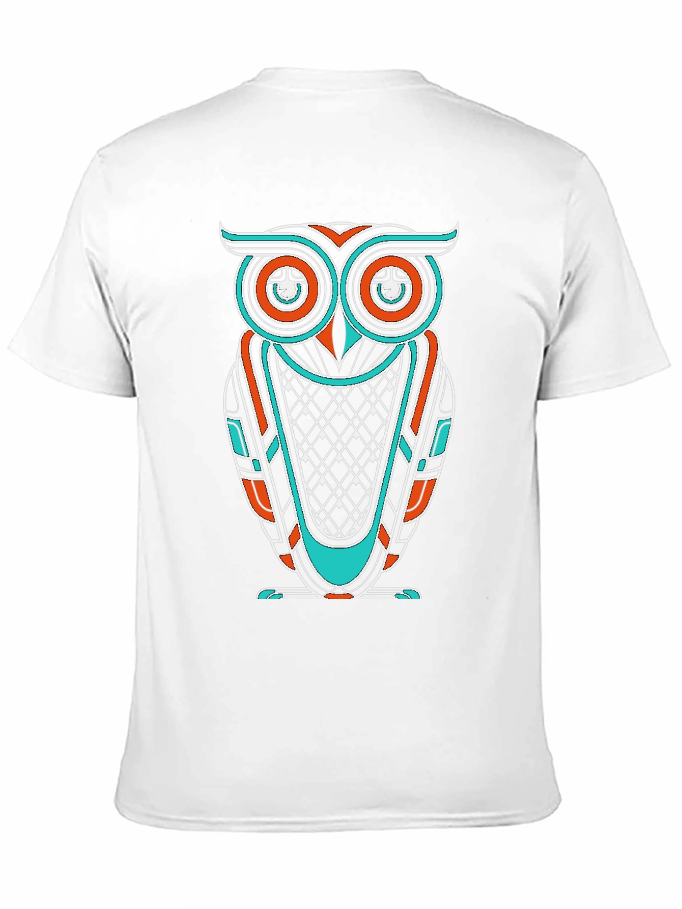 Geometric Owl Graphic Print Tee
