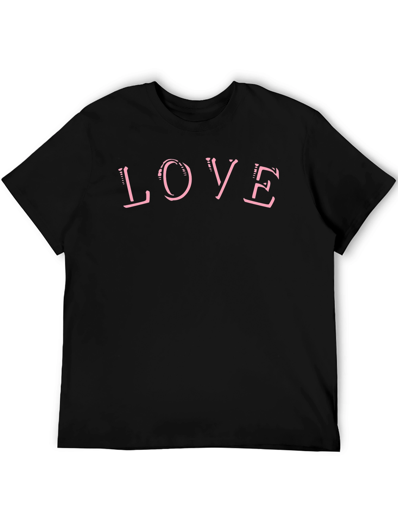 Love Graphic Print Crew Neck T-Shirt