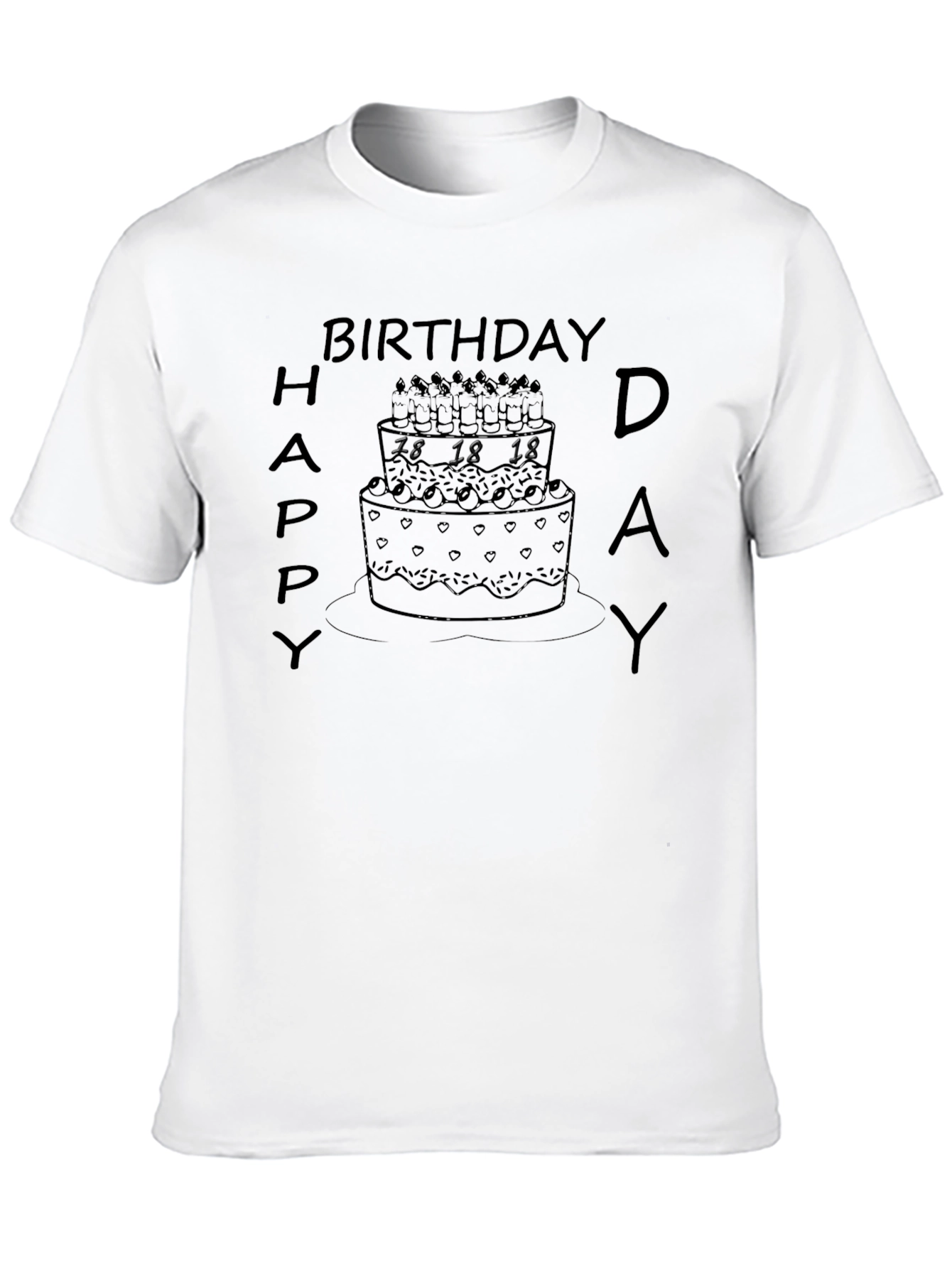Birthday Cake T-Shirt - Happy Birthday Day Graphic Tee