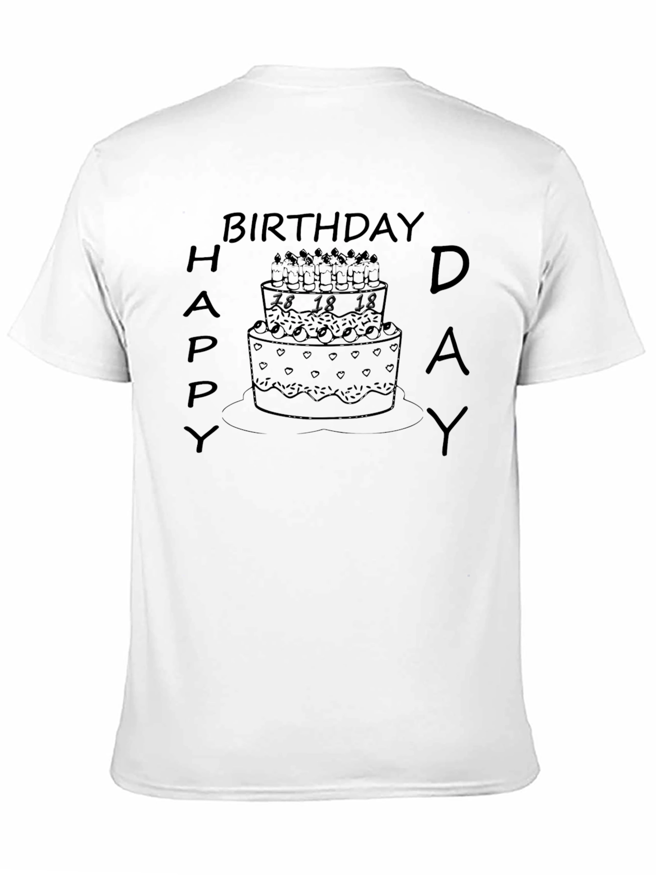 Birthday Cake T-Shirt - Happy Birthday Day Graphic Tee