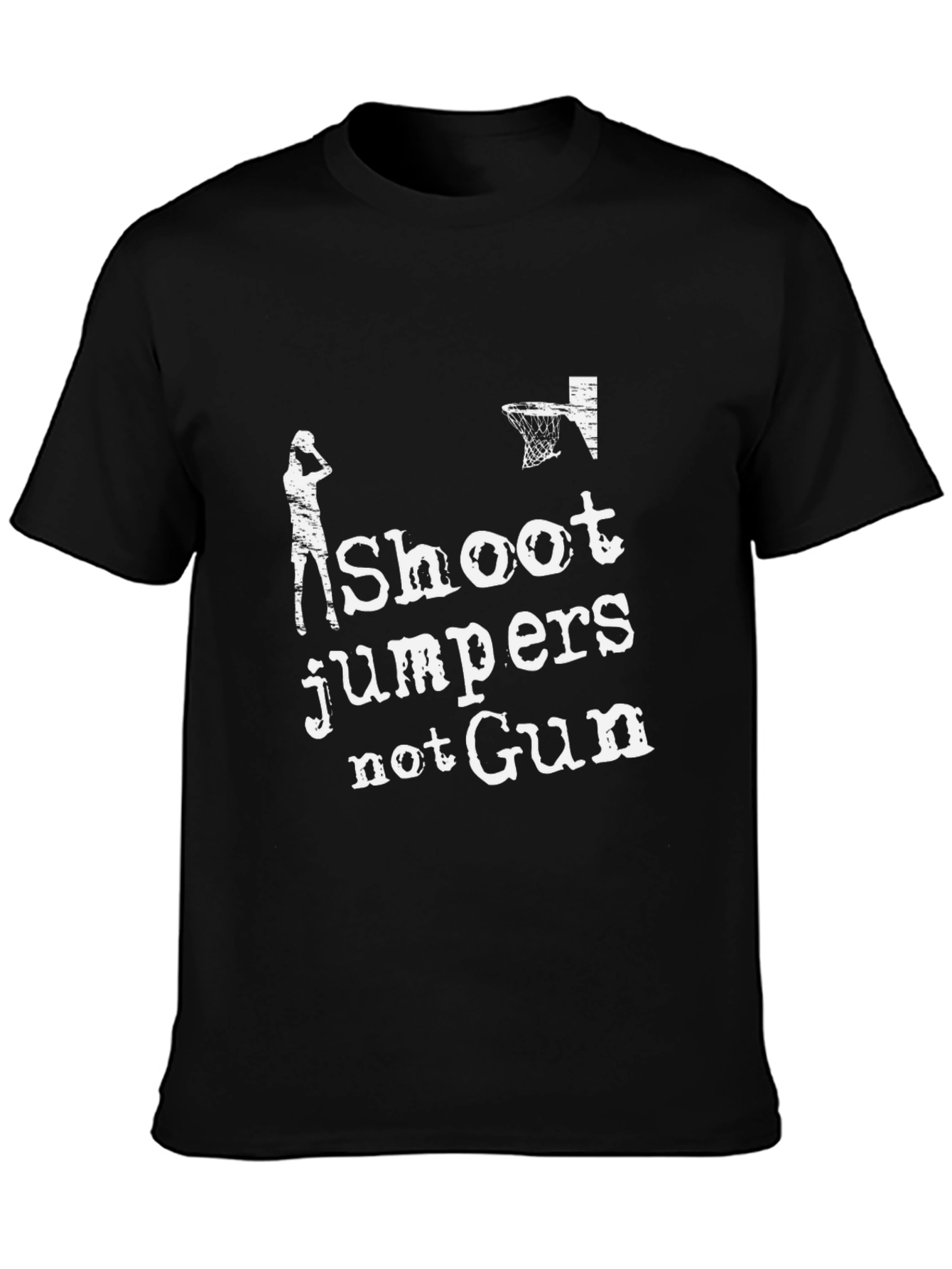 Shoot Jumpers Not Guns Graphic T-Shirt