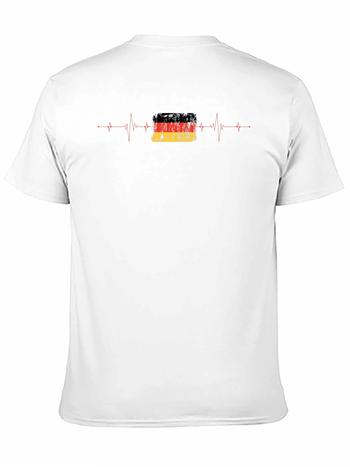 Germany Flag Heartbeat T-Shirt - Distressed Patriotic Pride