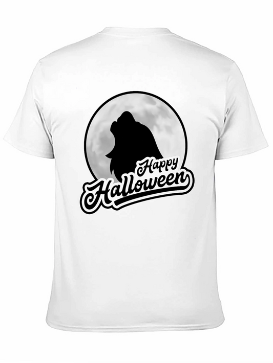 Halloween Wolf Moon Graphic T-Shirt
