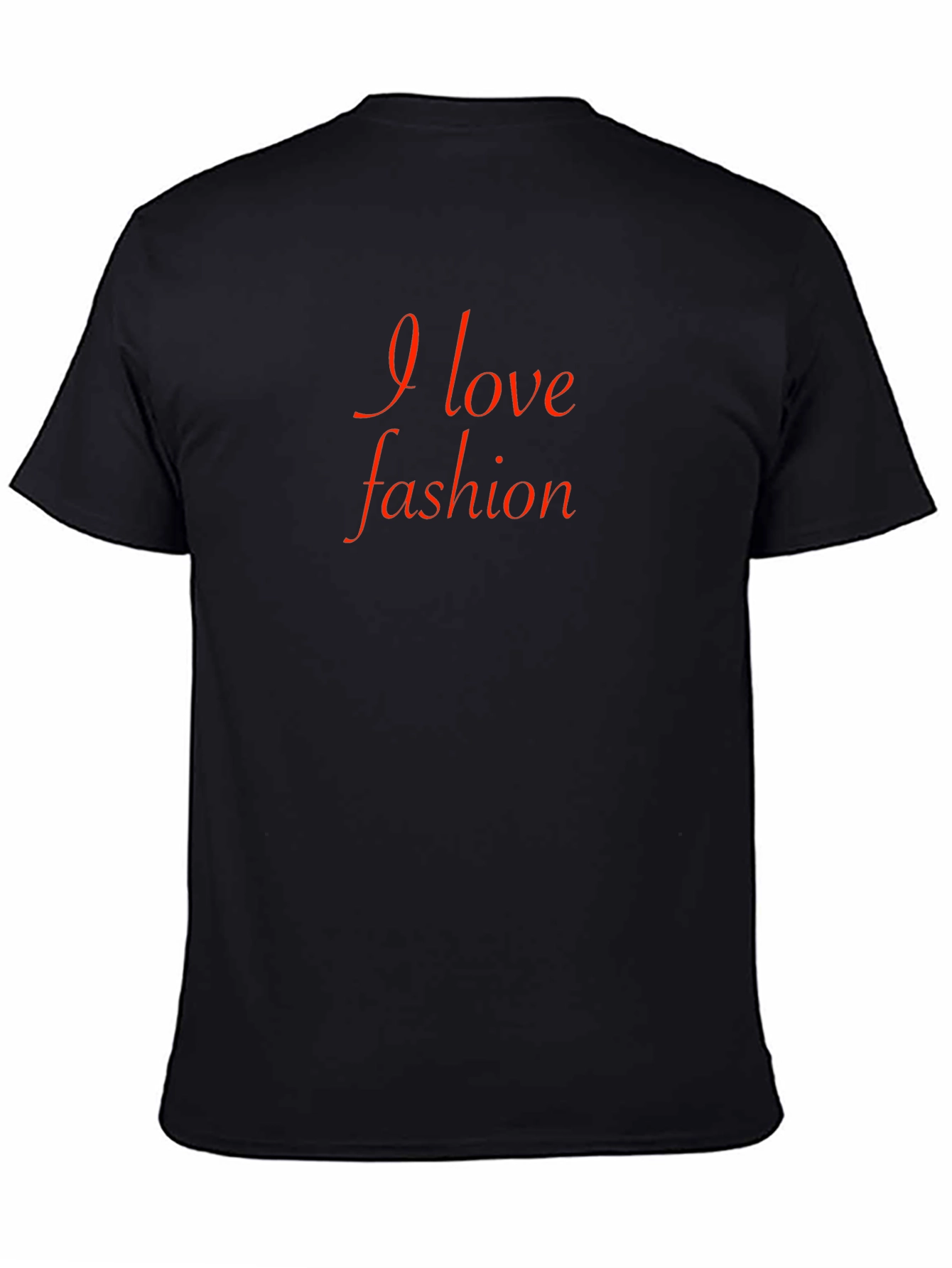 I Love Fashion Black Tee Shirt