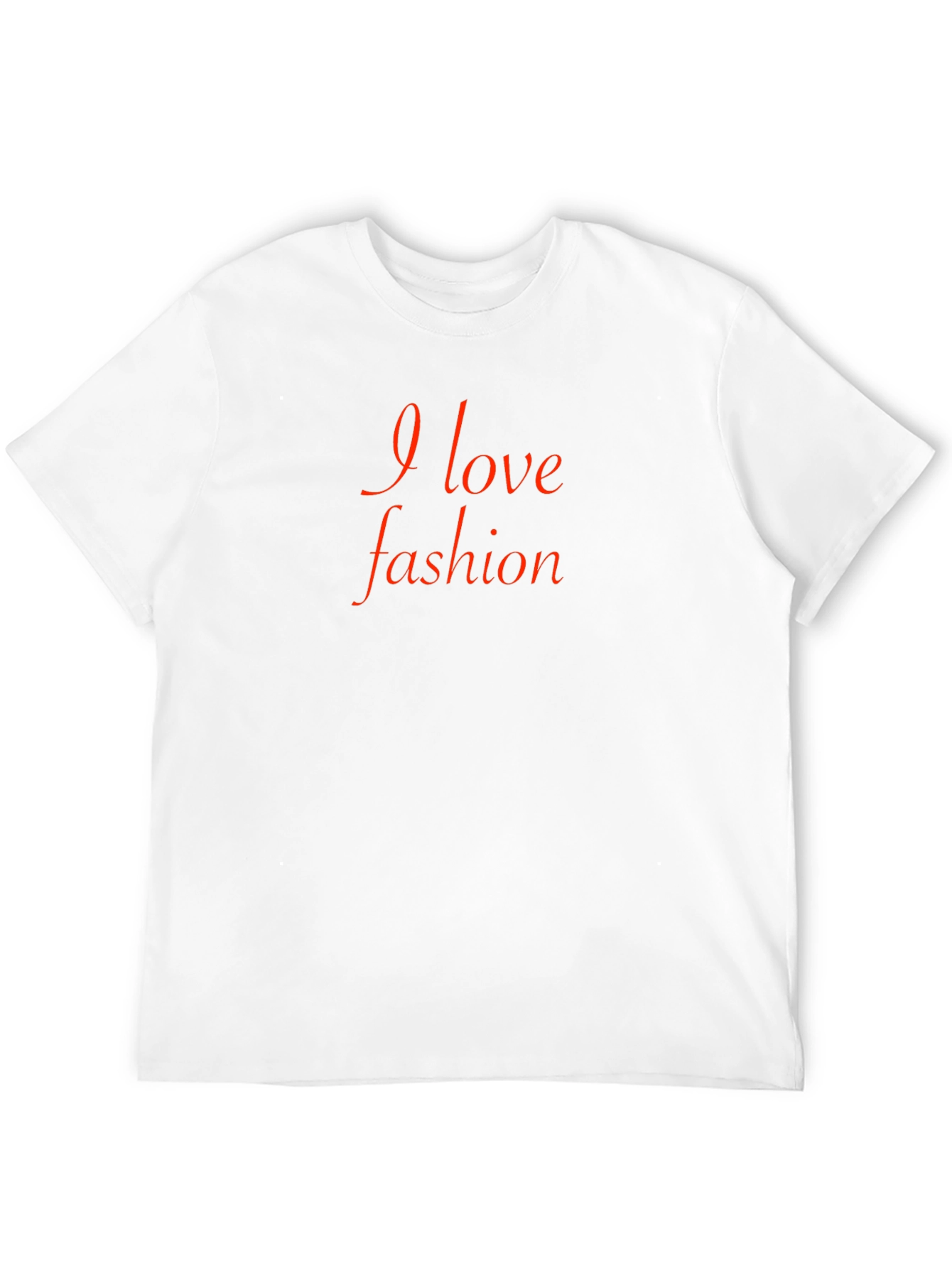 I Love Fashion Black Tee Shirt