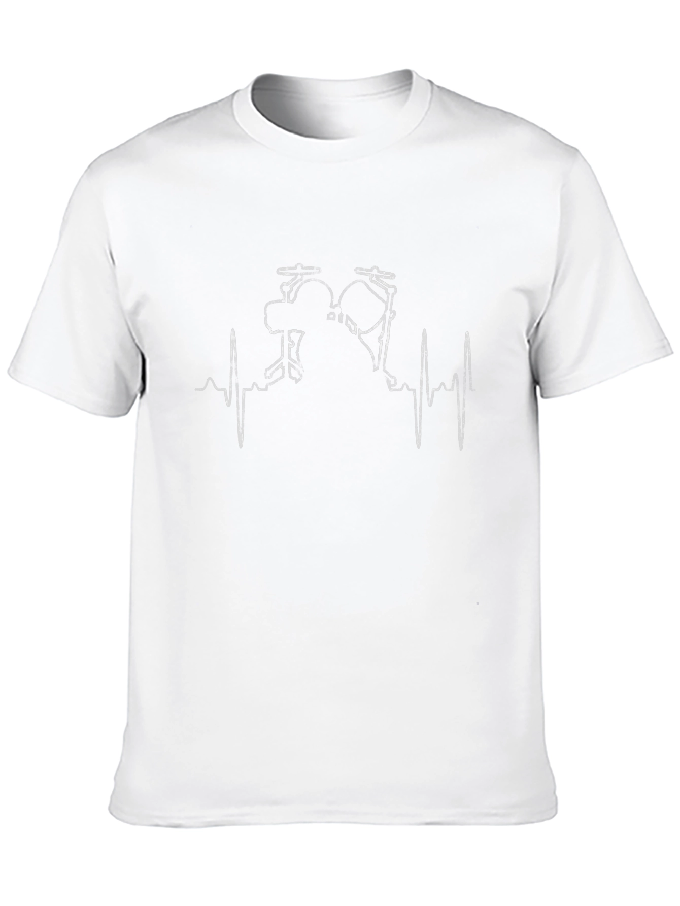 Drum Beat Heartbeat Black T-Shirt