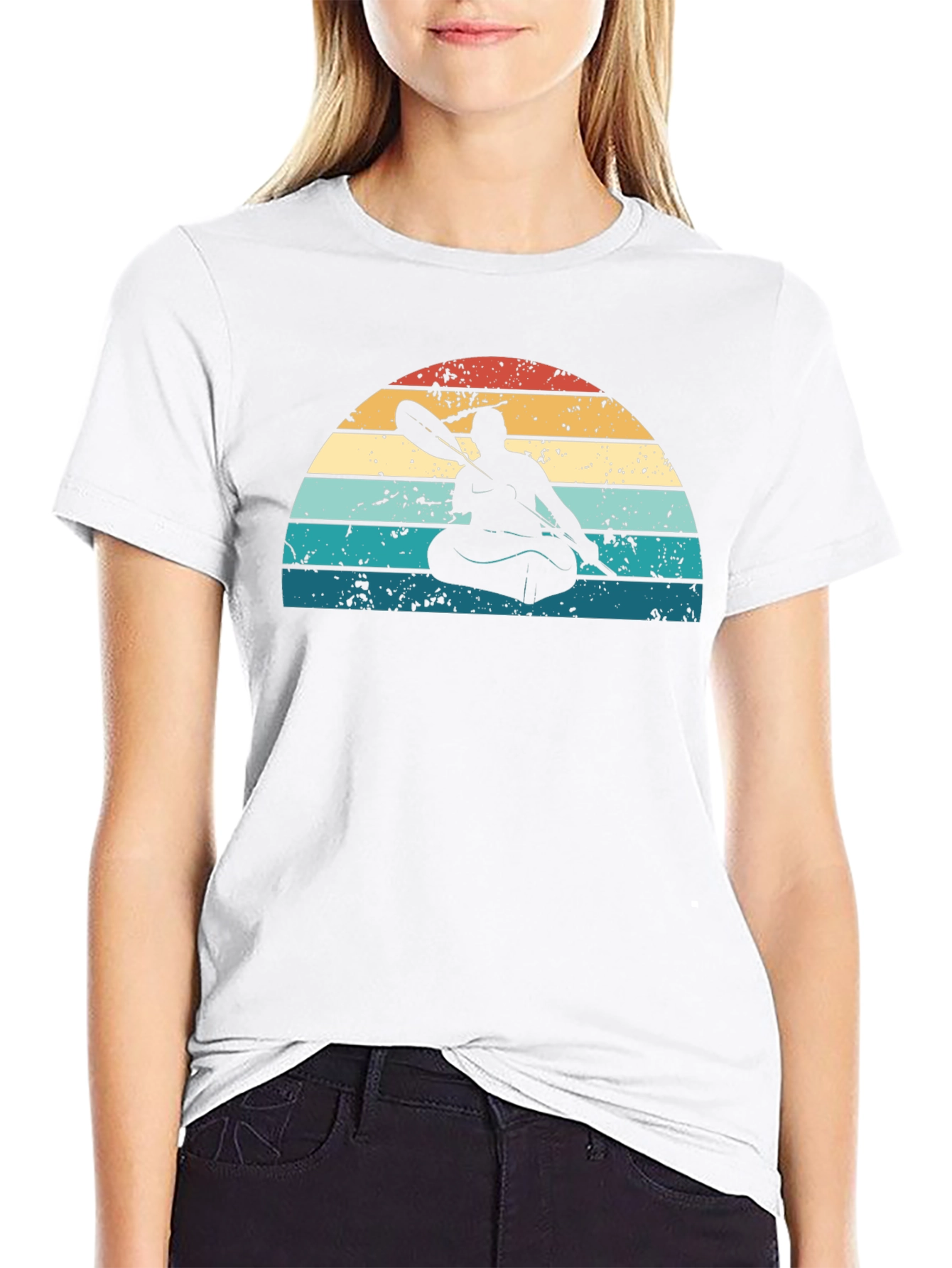 Retro Kayak Silhouette T-Shirt