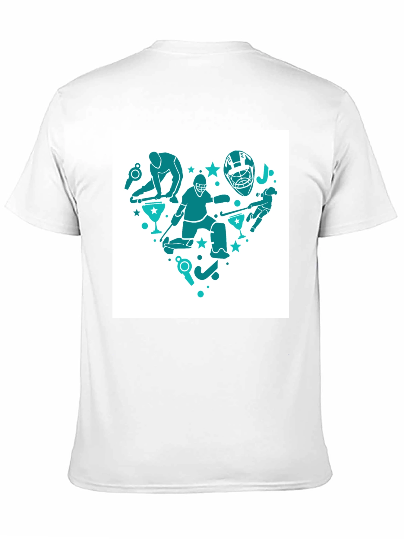 Hockey Heart Tee - Stylish Sports T-Shirt