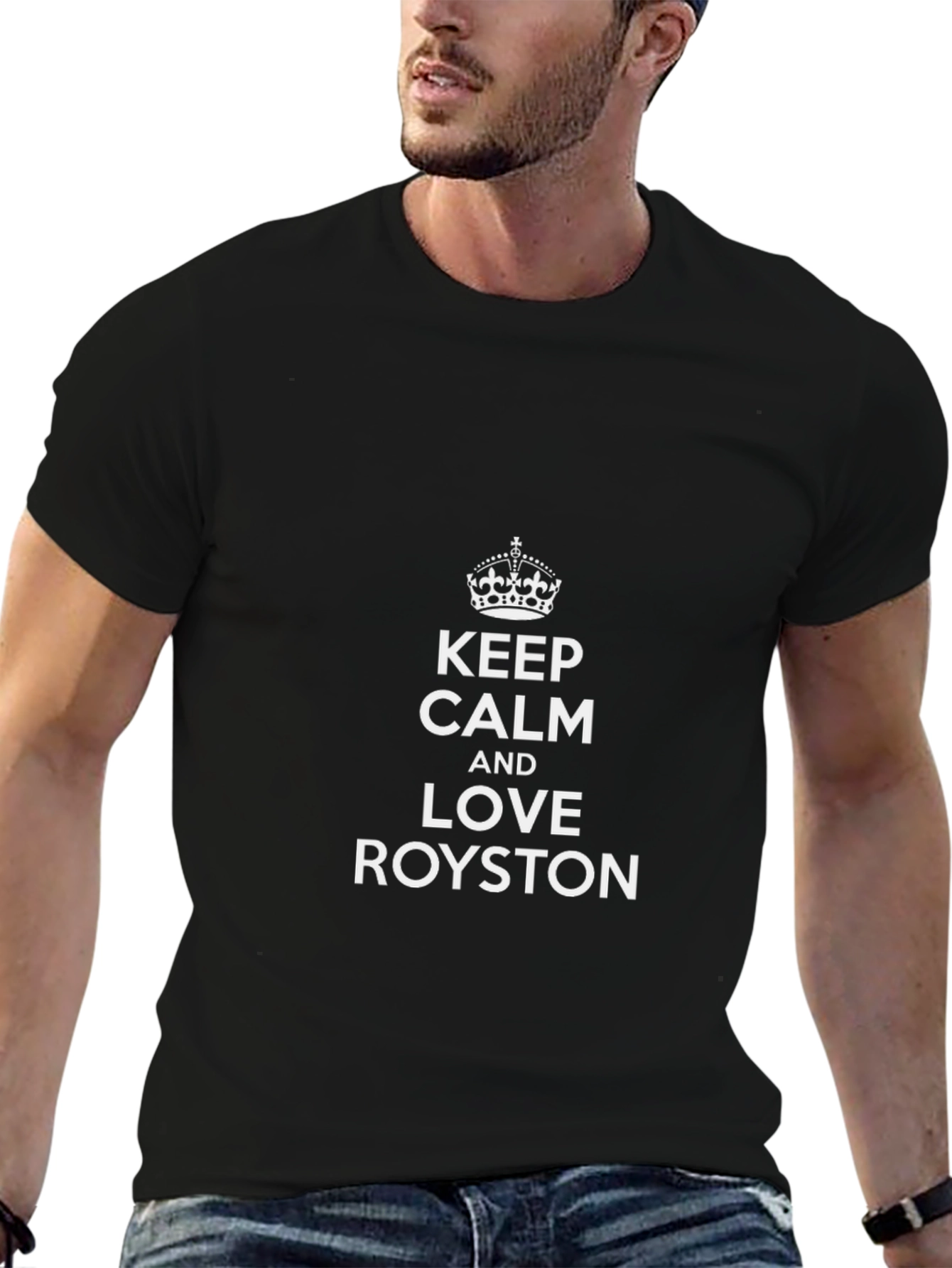 Keep Calm and Love Royston Black T-Shirt