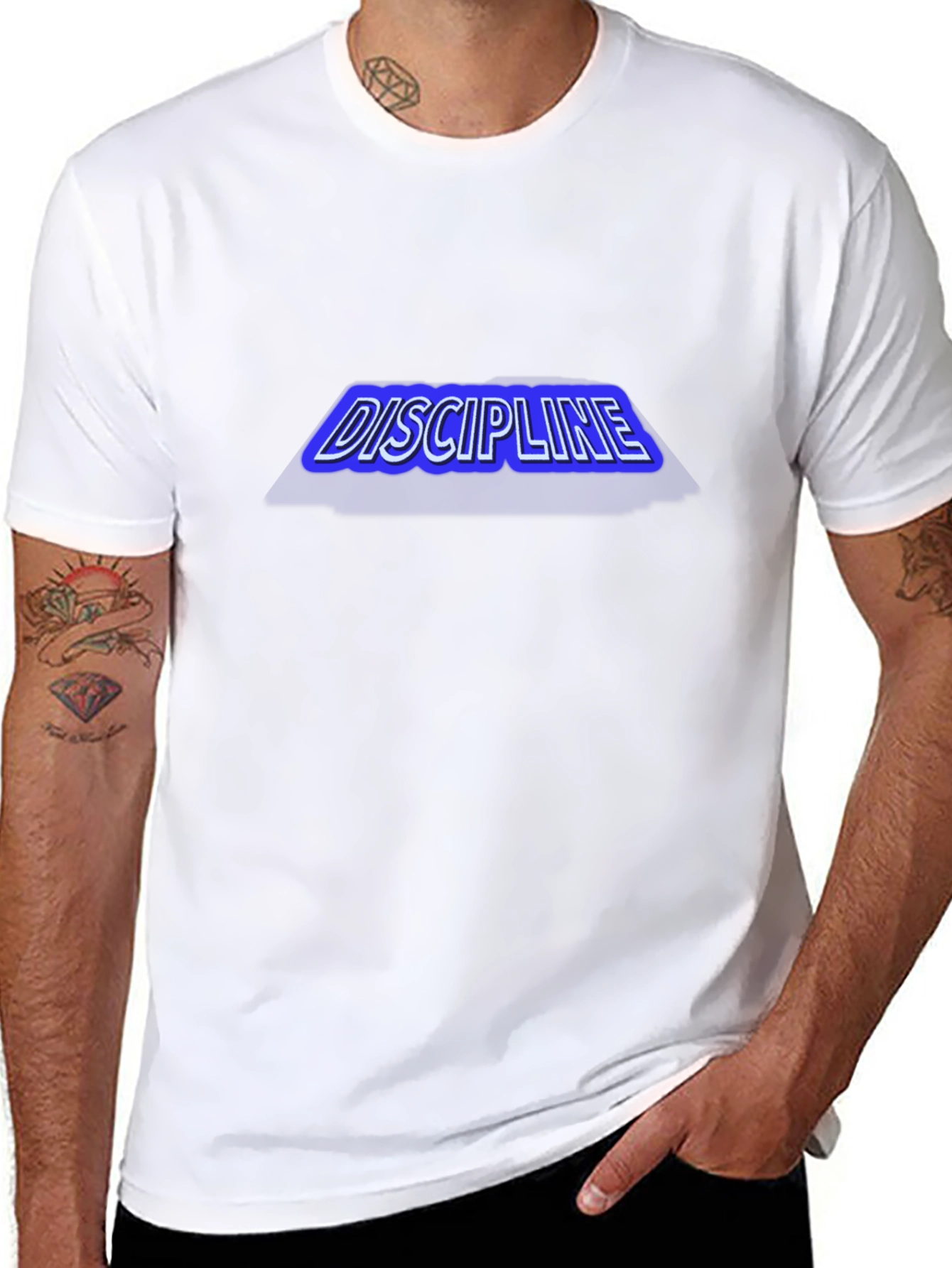 Discipline Graphic Tee - Black Cotton T-Shirt