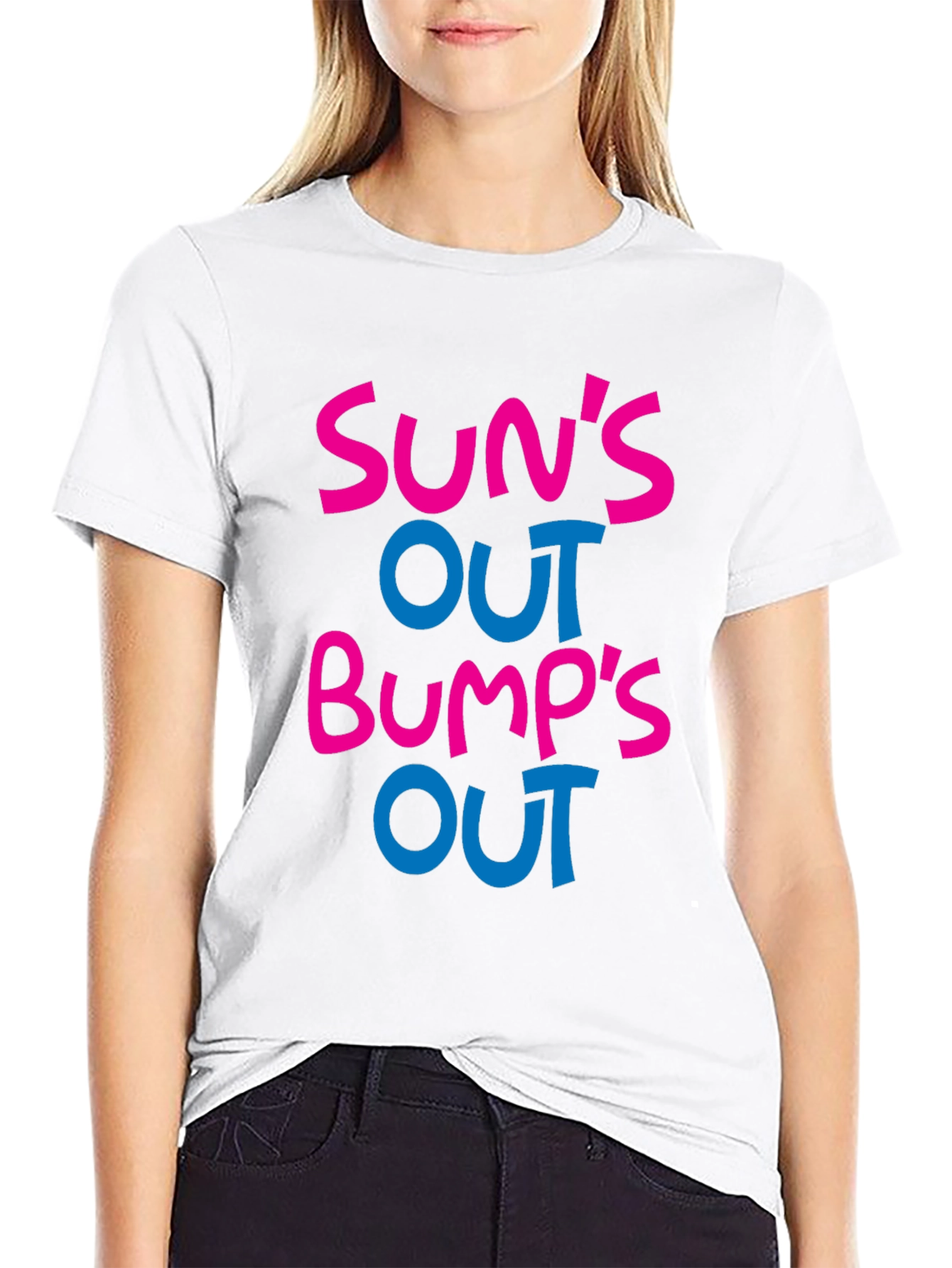 Suns Out Bumps Out T-Shirt - Fun Maternity Tee
