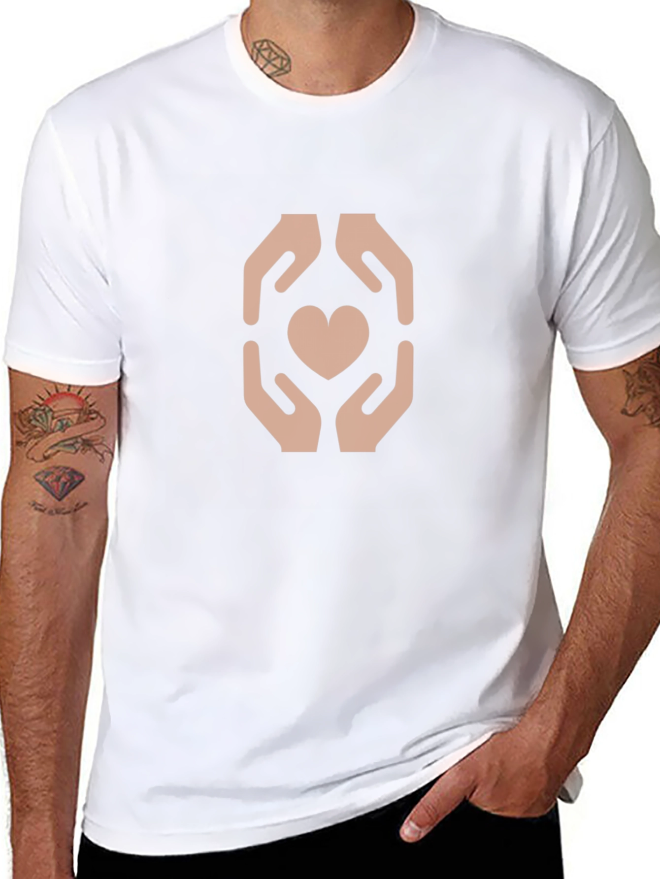 Heart in Hands Graphic T-Shirt