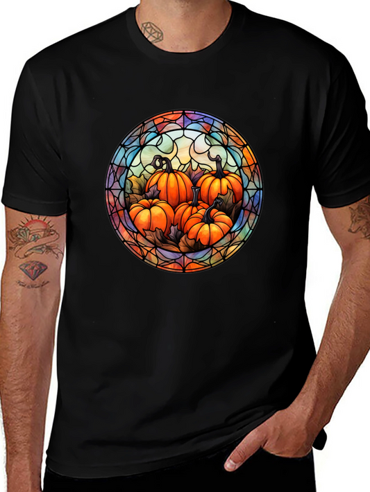 Stained Glass Pumpkin Patch T-Shirt